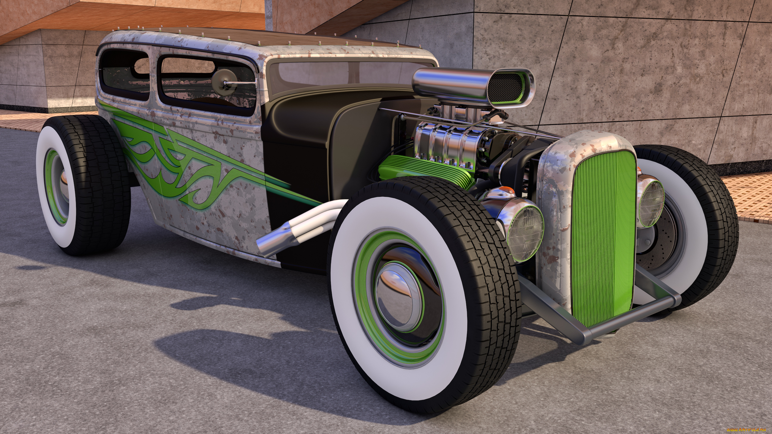 автомобили, 3д, 1929, ford