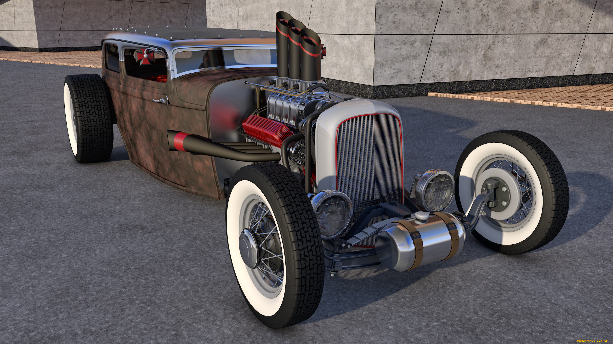 автомобили, 3д, 1929, ford