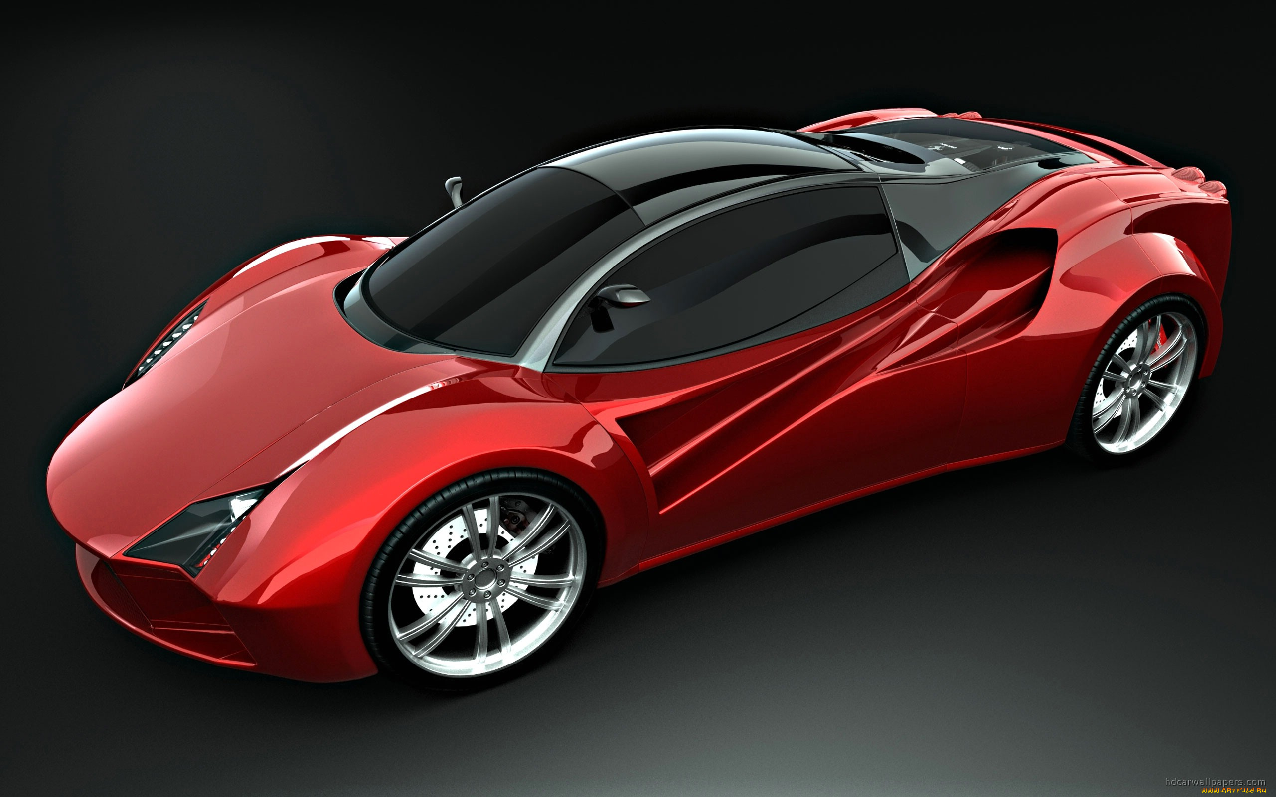 ferrari, red, concept, автомобили, 3д