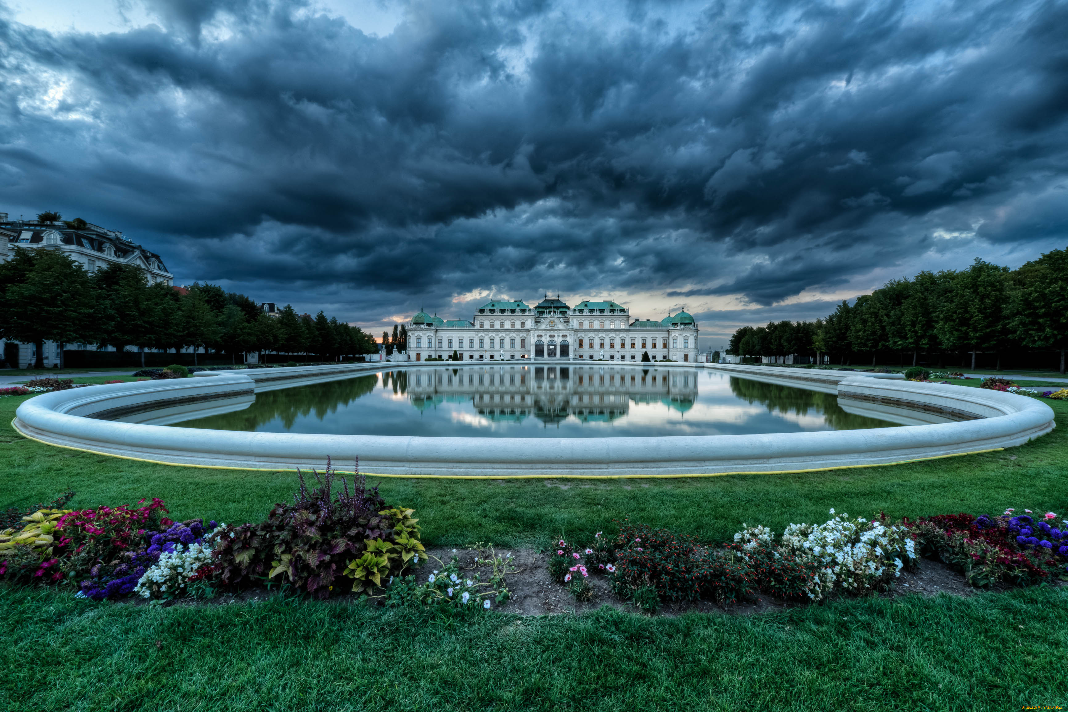 the, belvedere, palace, in, vienna, города, вена, австрия