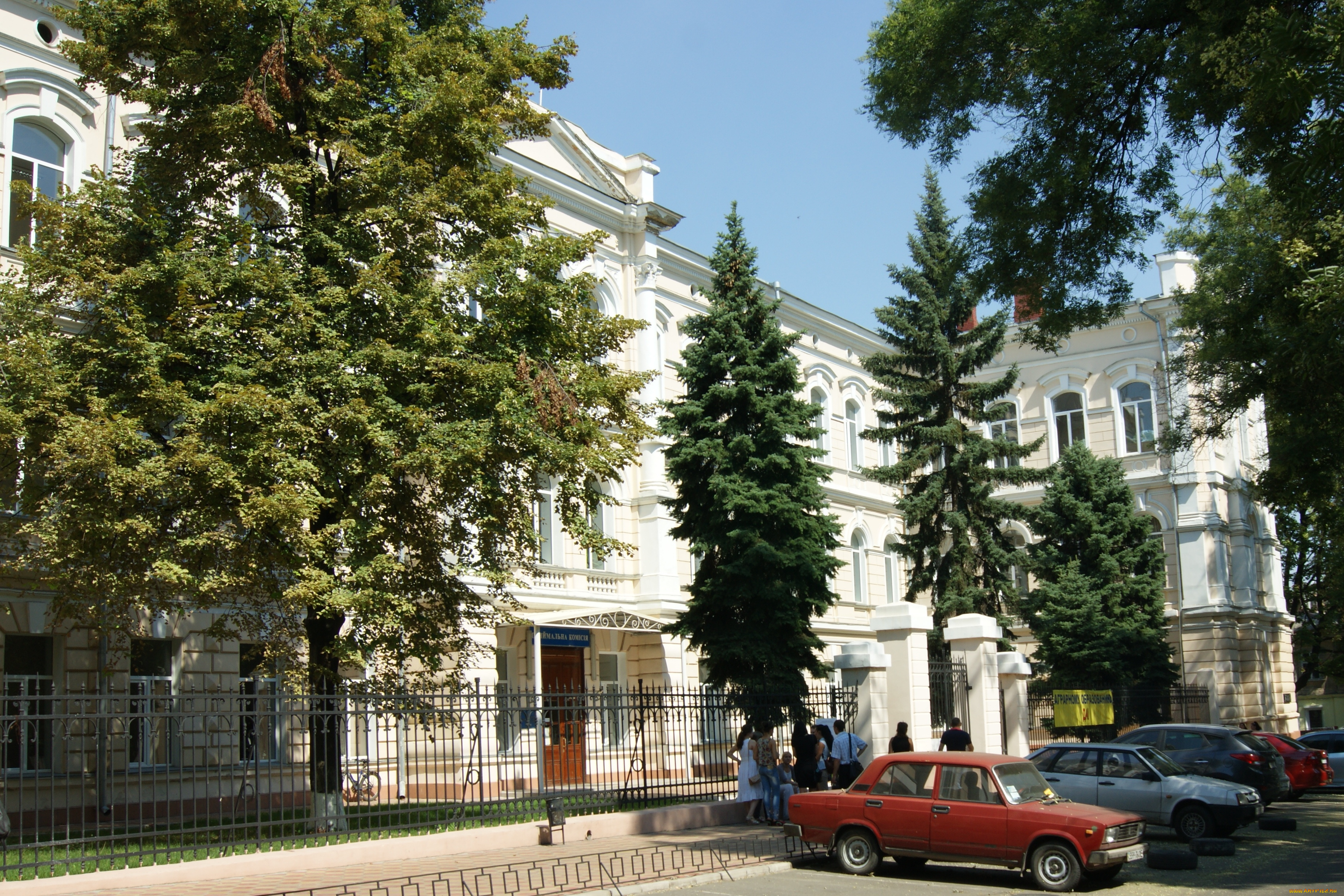 одесса, аграрный, университет, города, здания, дома, небо, деревья, здание