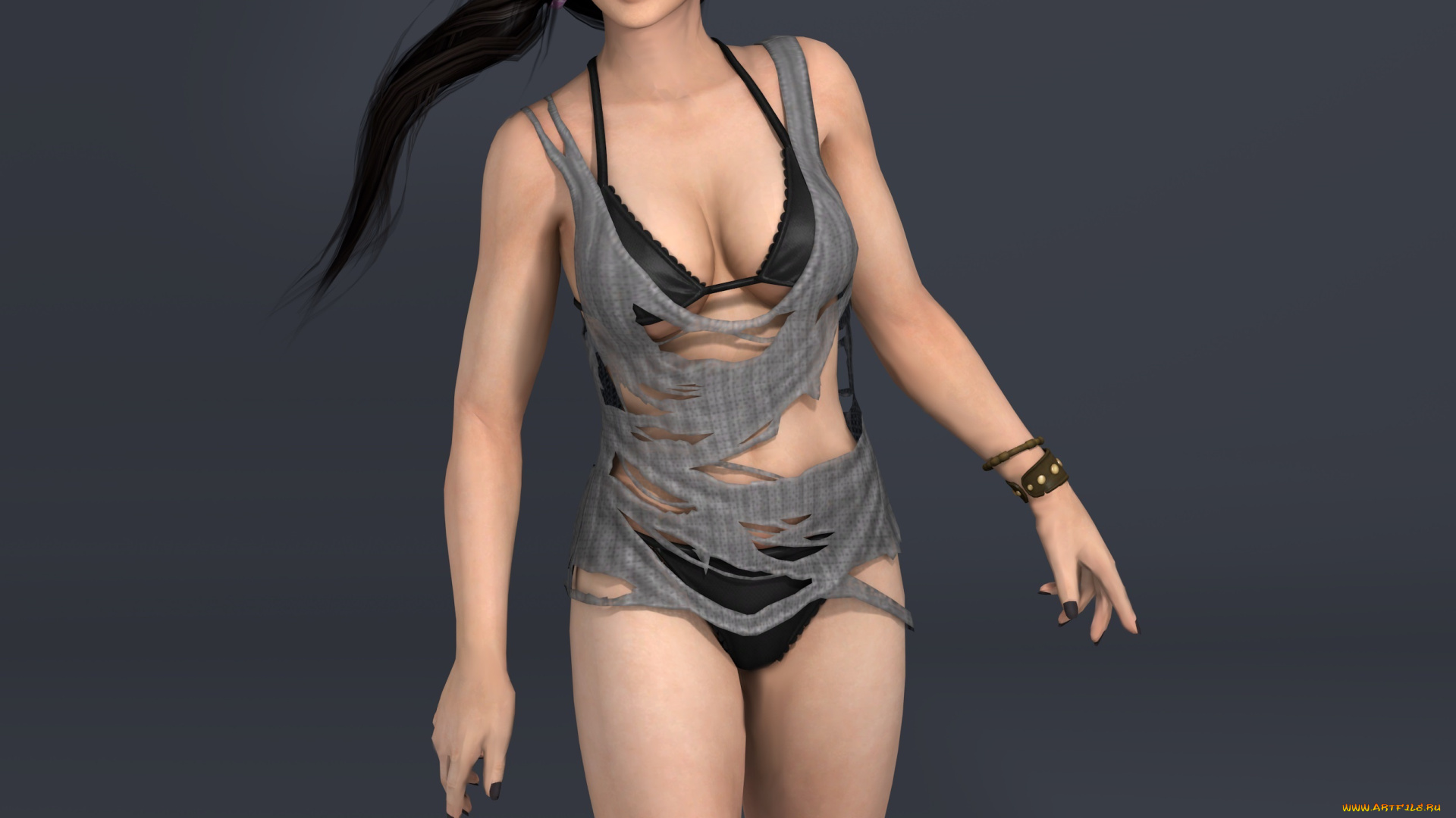 3д, графика, аниме, , anime, девушка, взгляд