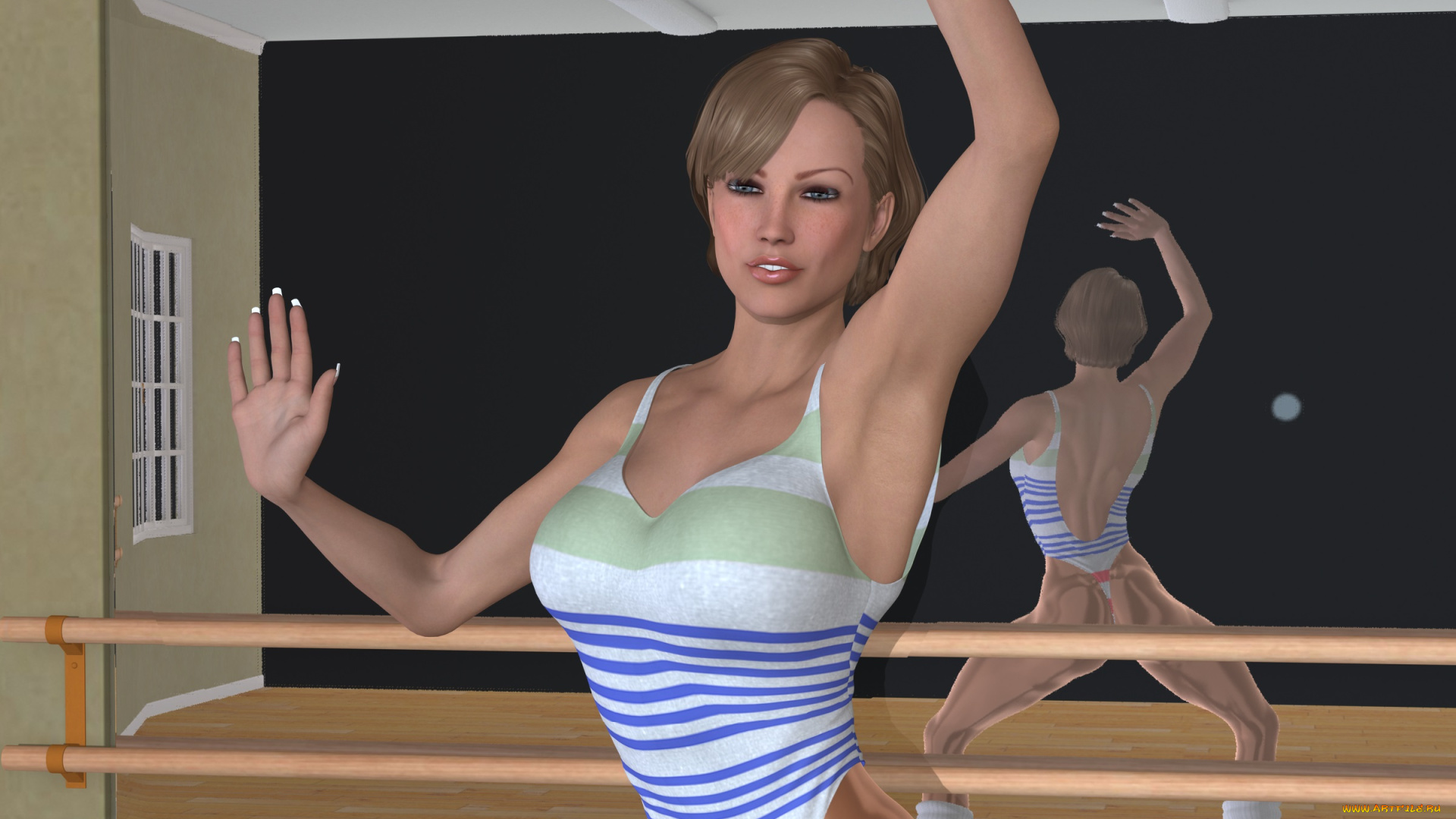 3д, графика, люди, , people, девушка, взгляд