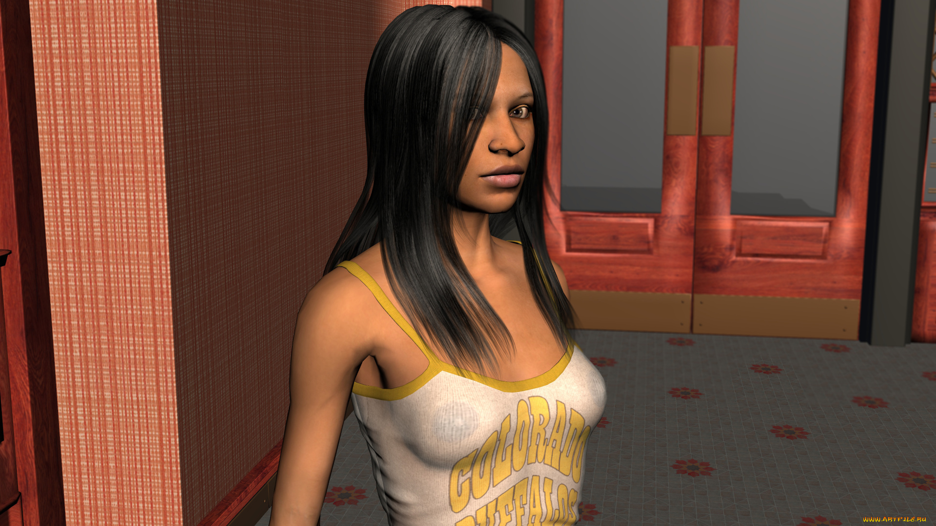 3д, графика, люди, , people, взгляд, девушка