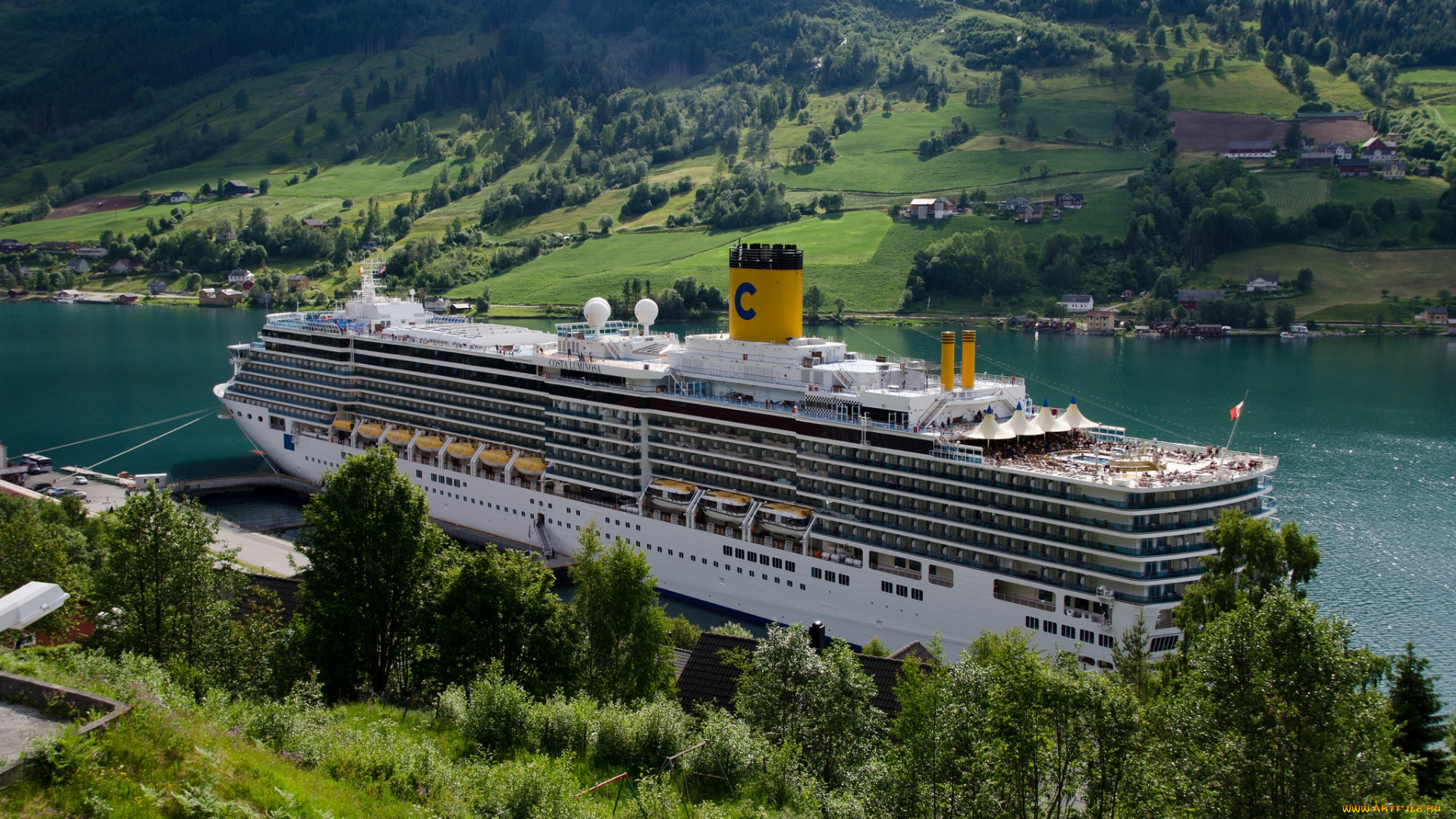 costa, luminosa, корабли, лайнеры, лайнер, круиз