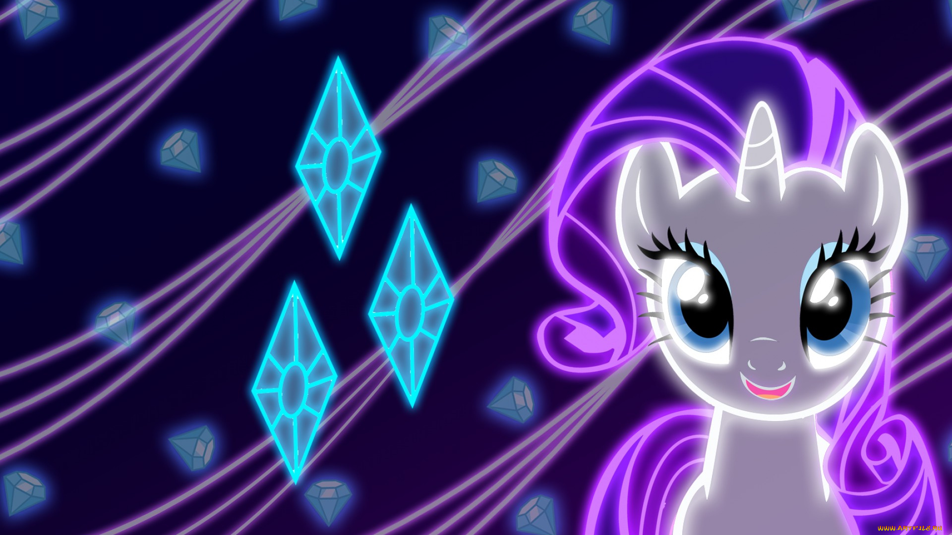 мультфильмы, my, little, pony, пони, взгляд