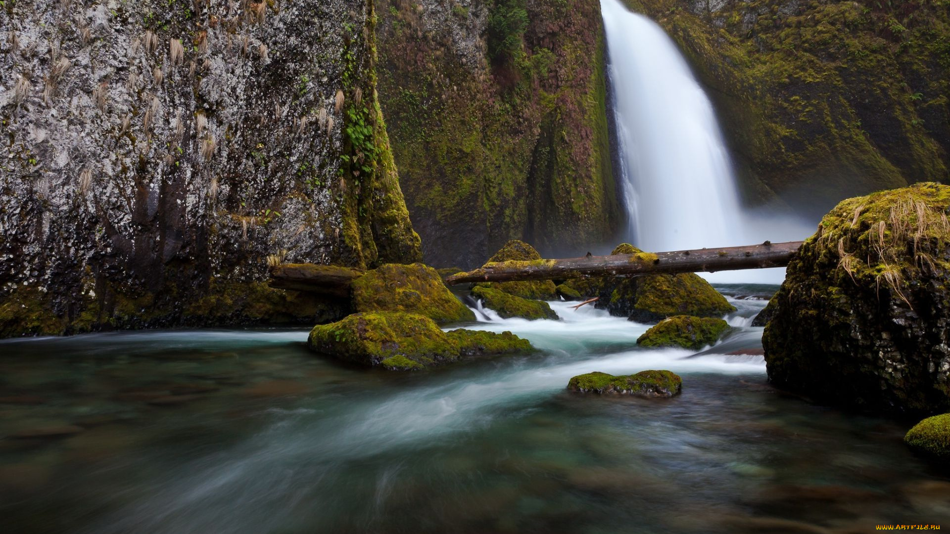 природа, водопады, поток