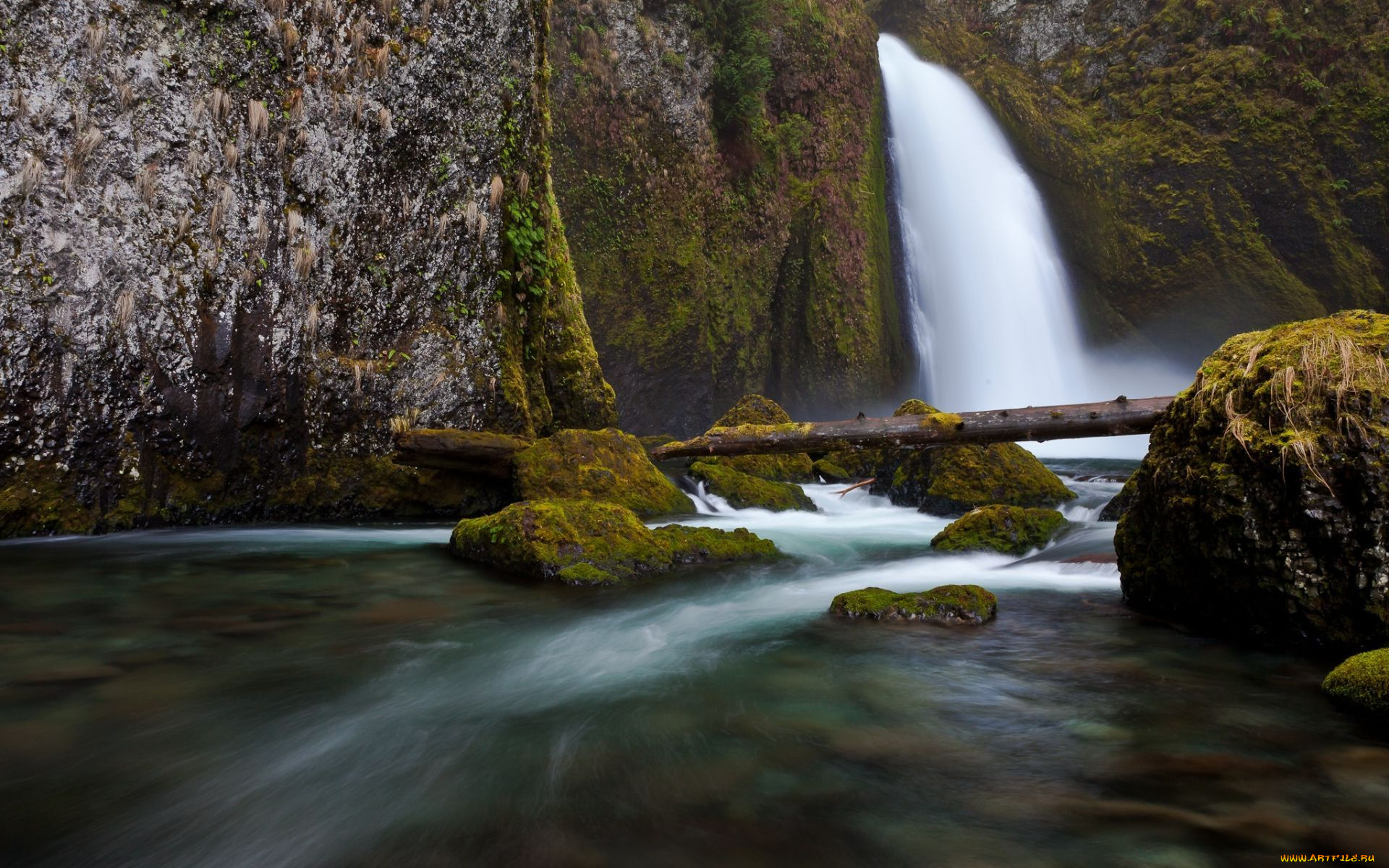 природа, водопады, поток