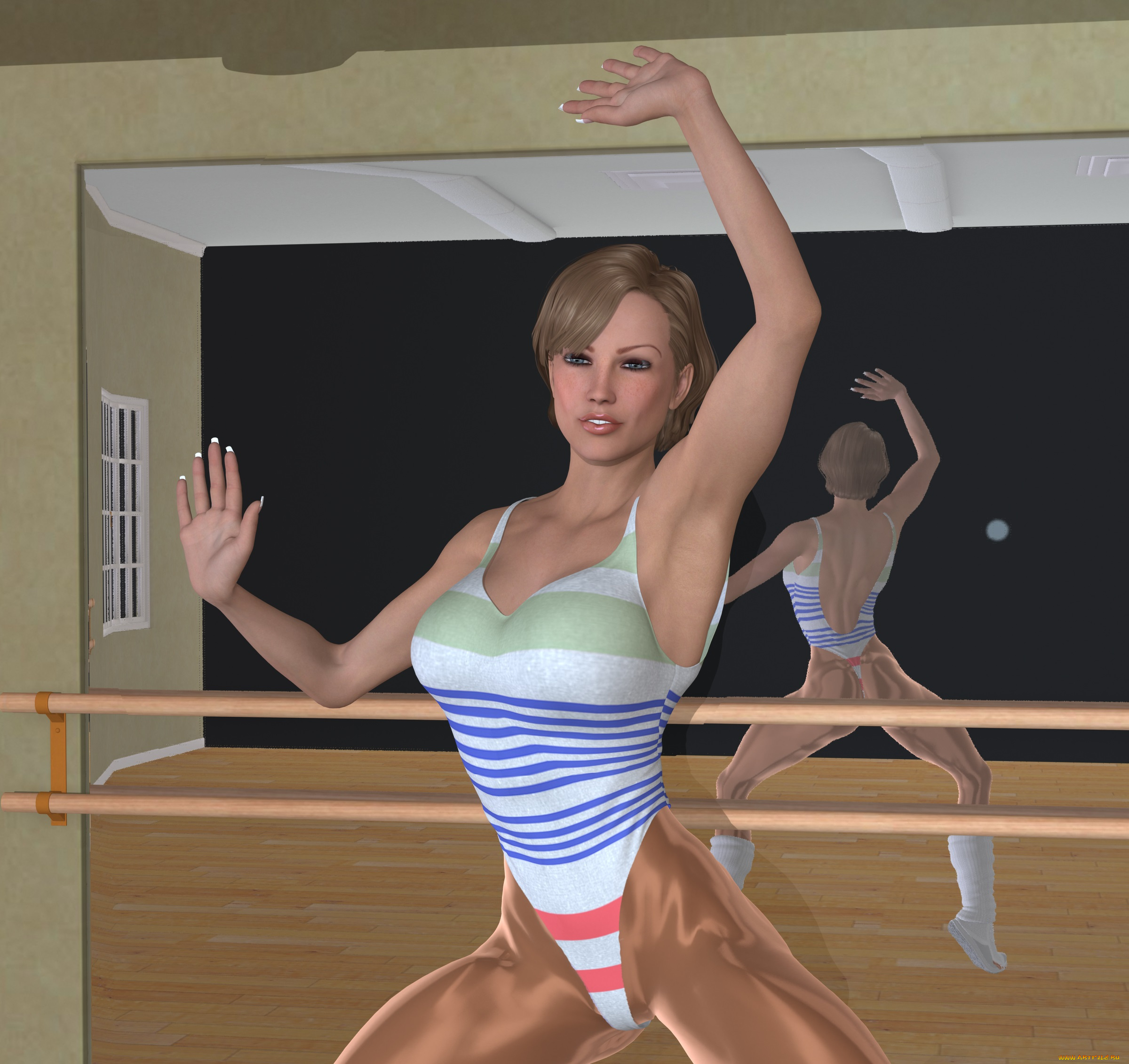 3д, графика, люди, , people, девушка, взгляд