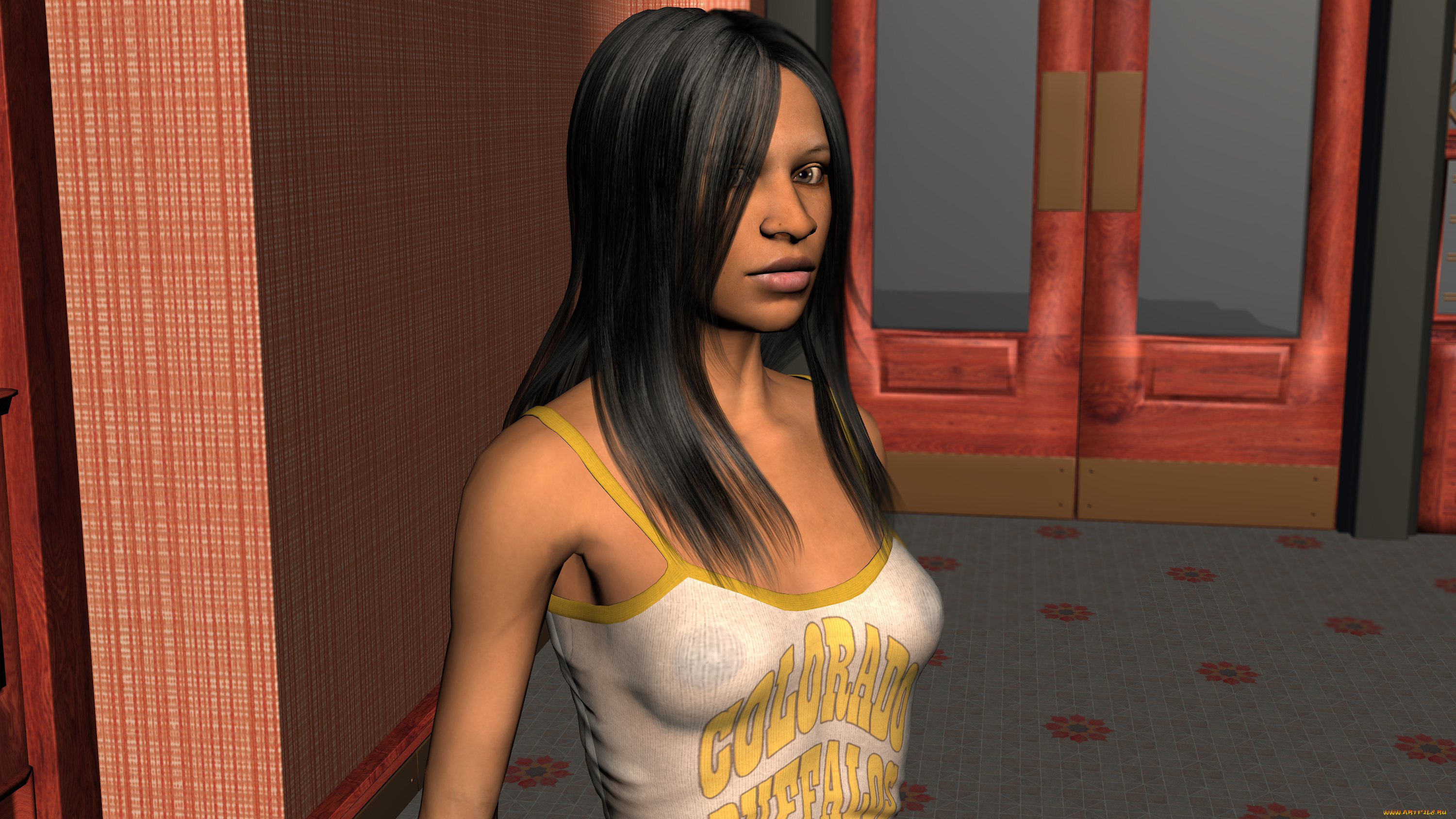 3д, графика, люди, , people, взгляд, девушка