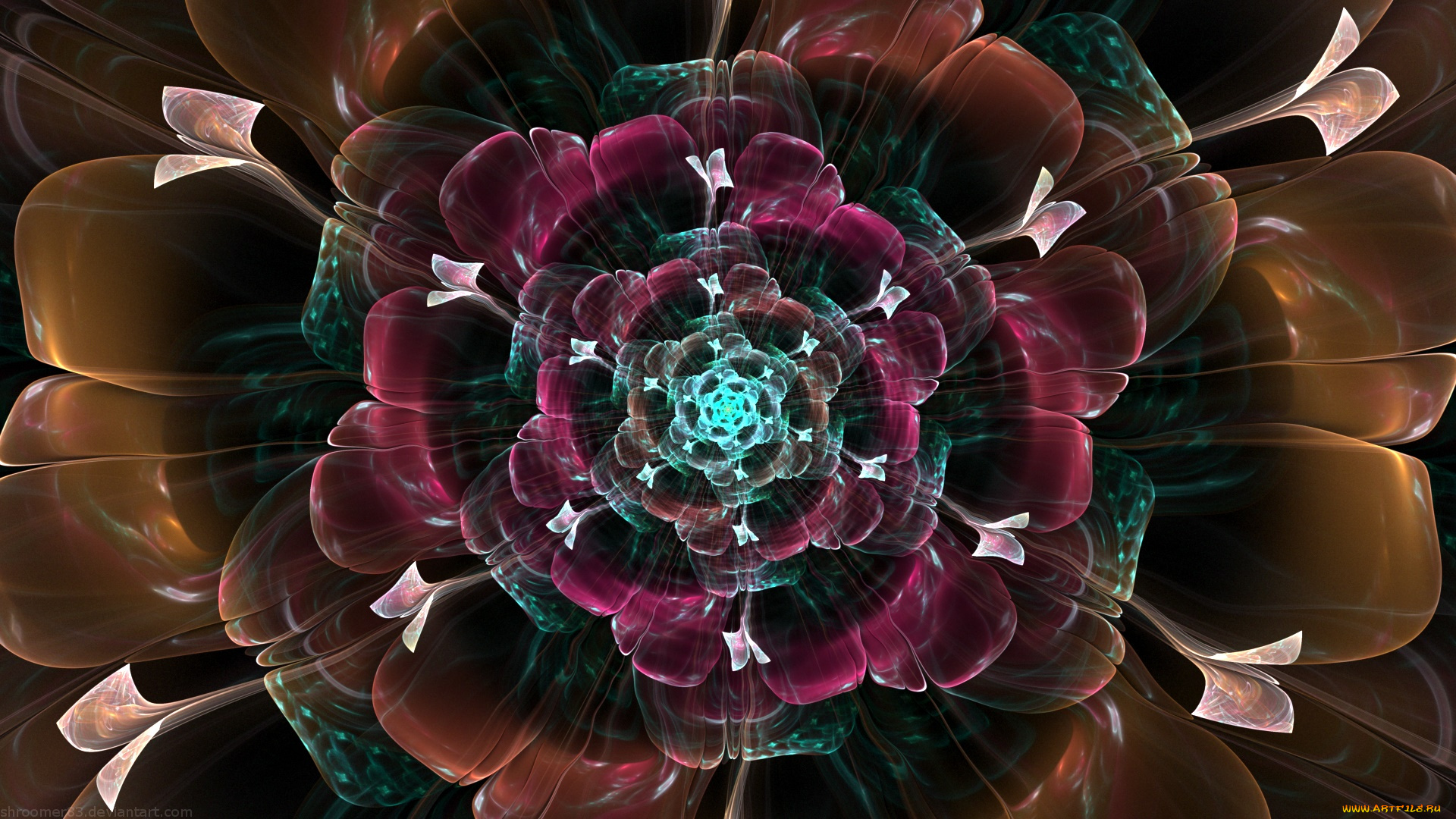 3д, графика, фракталы, , fractal, цвета, фон, узор