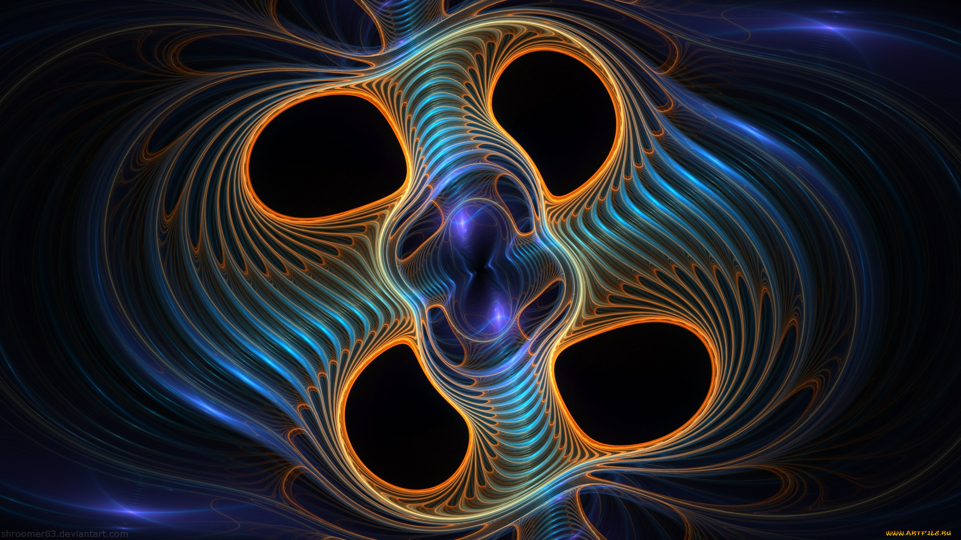 3д, графика, фракталы, , fractal, фон, цвета, узор