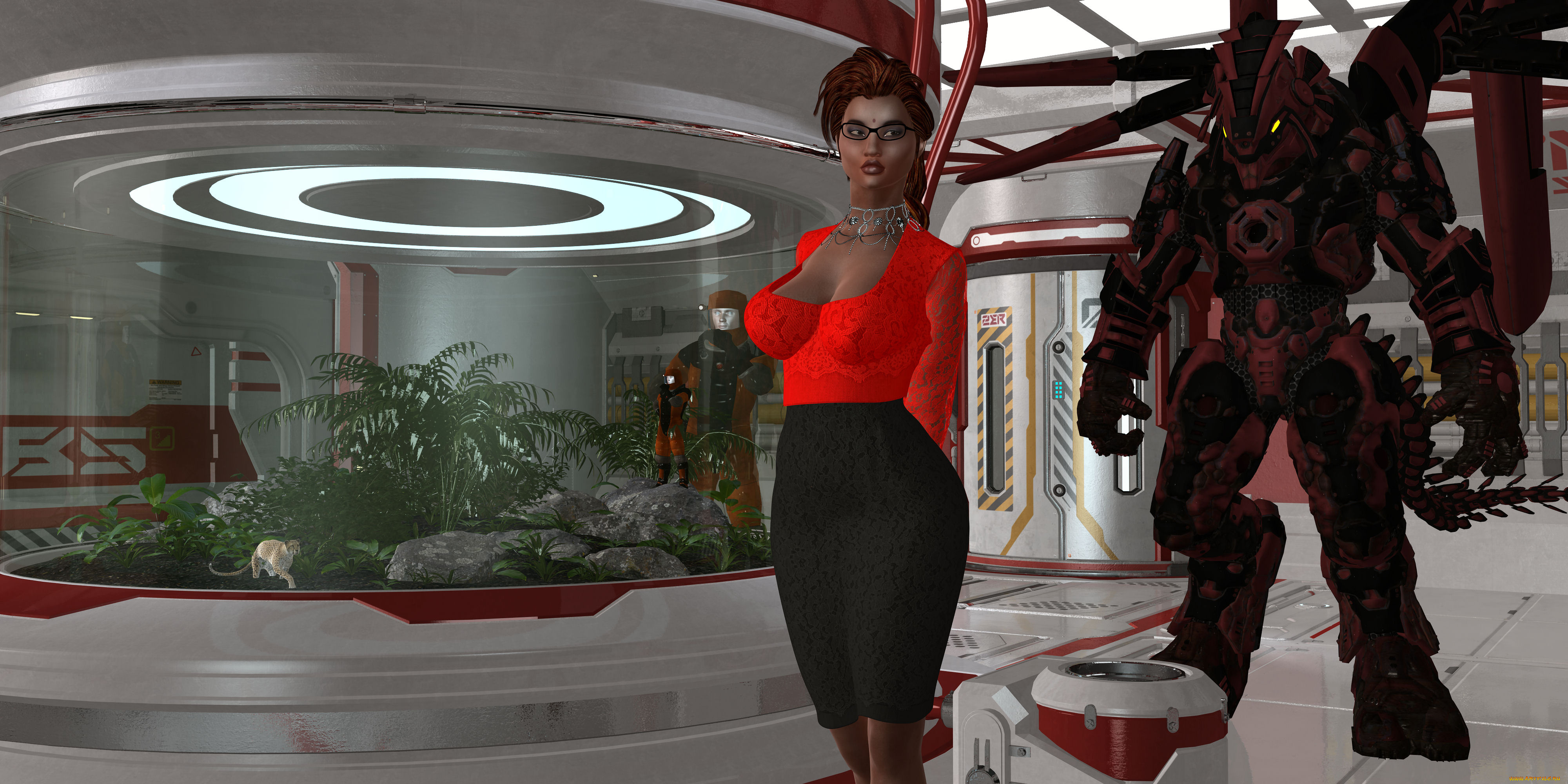 3д, графика, фантазия, , fantasy, взгляд, девушка, существо, фон