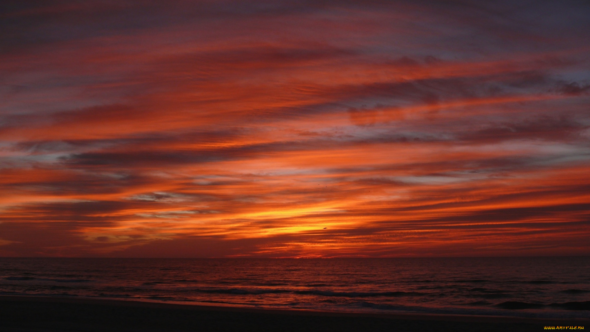 природа, восходы, закаты, облака, пейзаж, закат, море