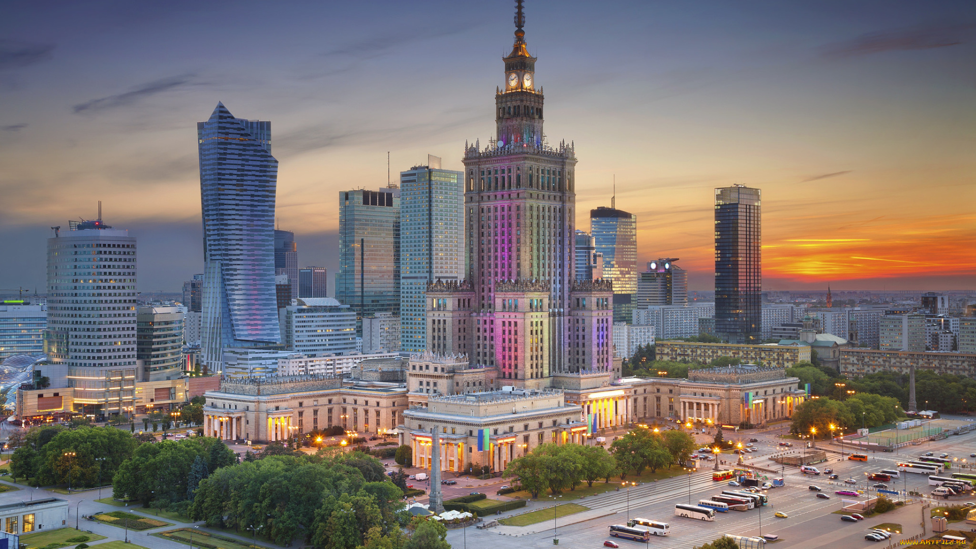 warsaw, города, варшава, , польша, высотки