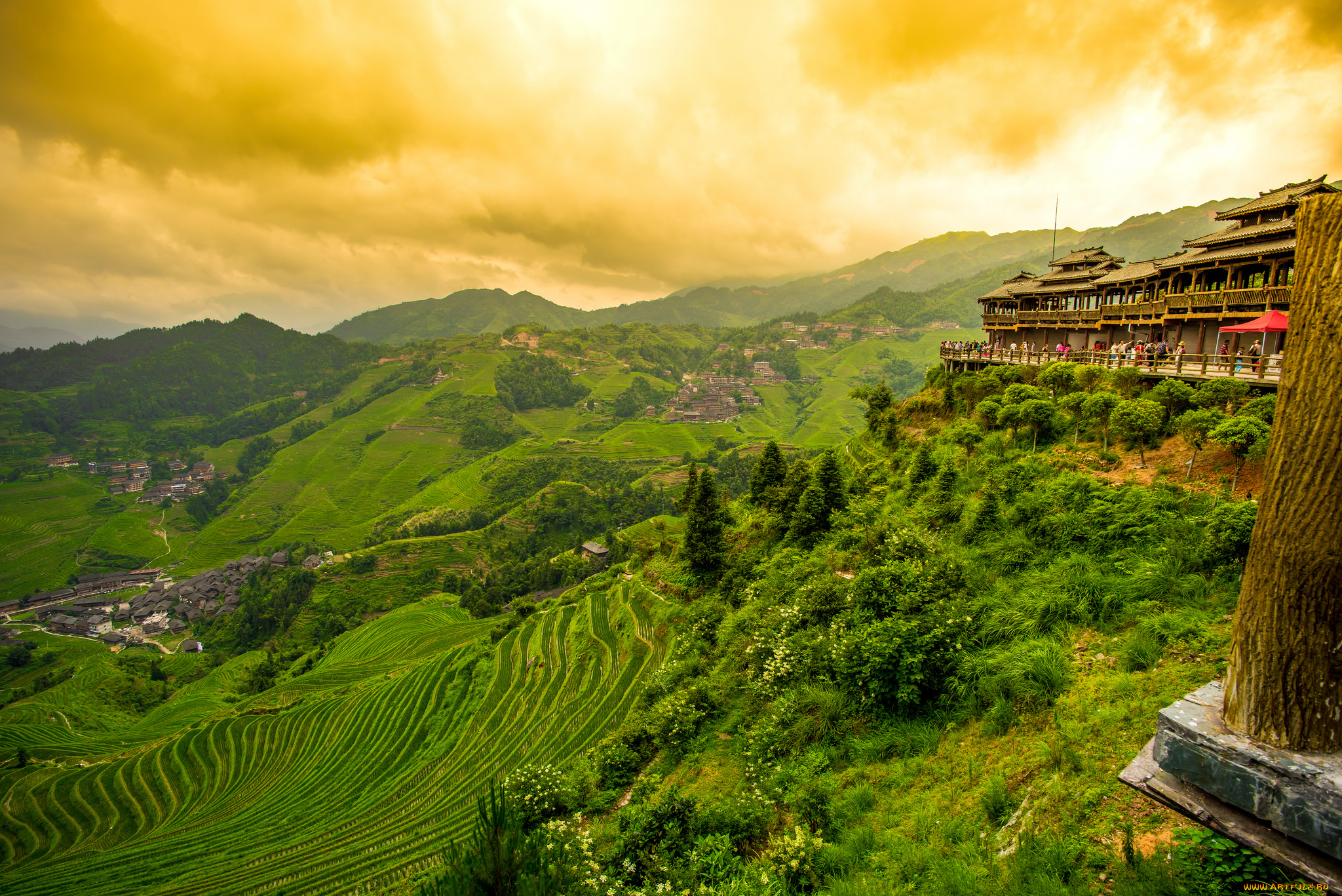 города, -, пейзажи, рассвет