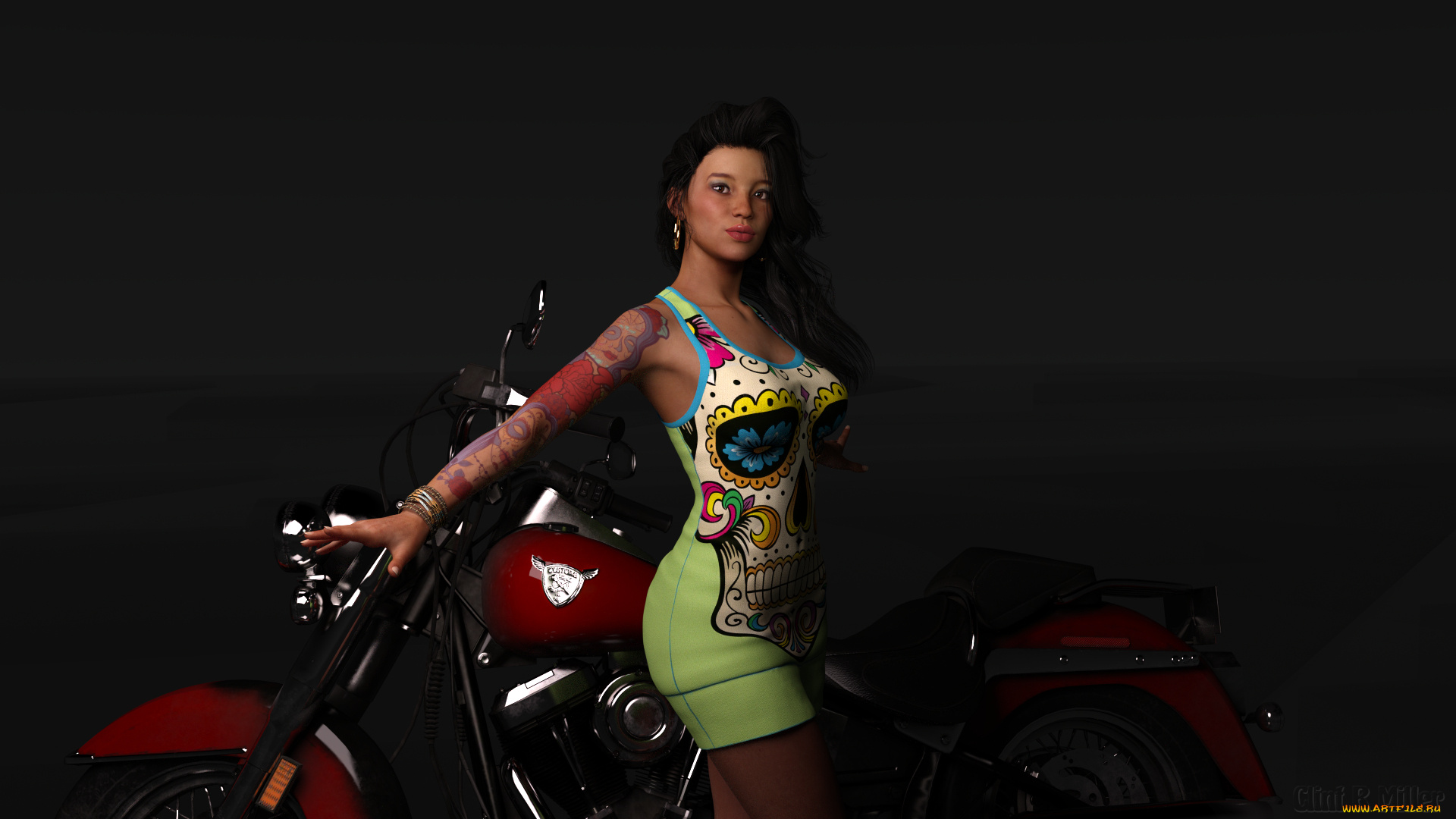 3д, графика, люди, , people, девушка, фон, взгляд