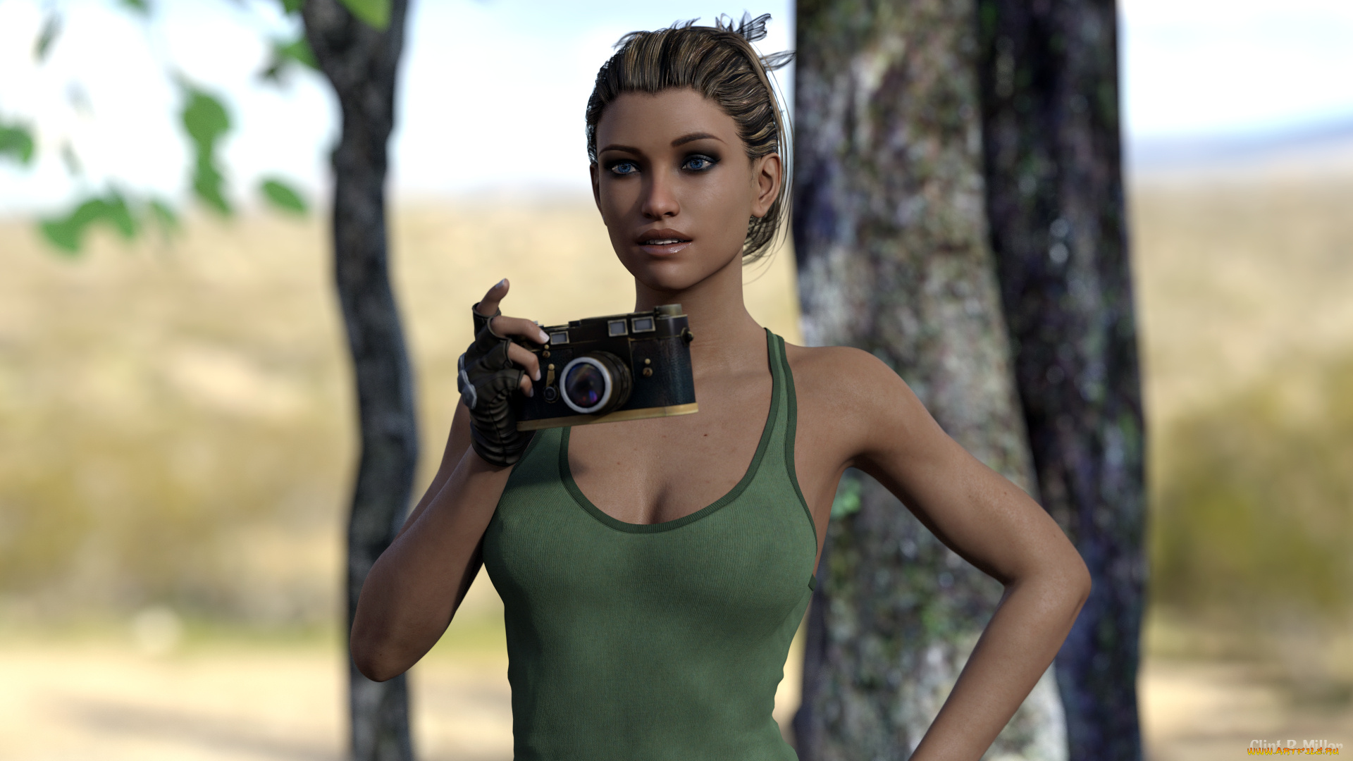 3д, графика, люди, , people, фон, взгляд, девушка