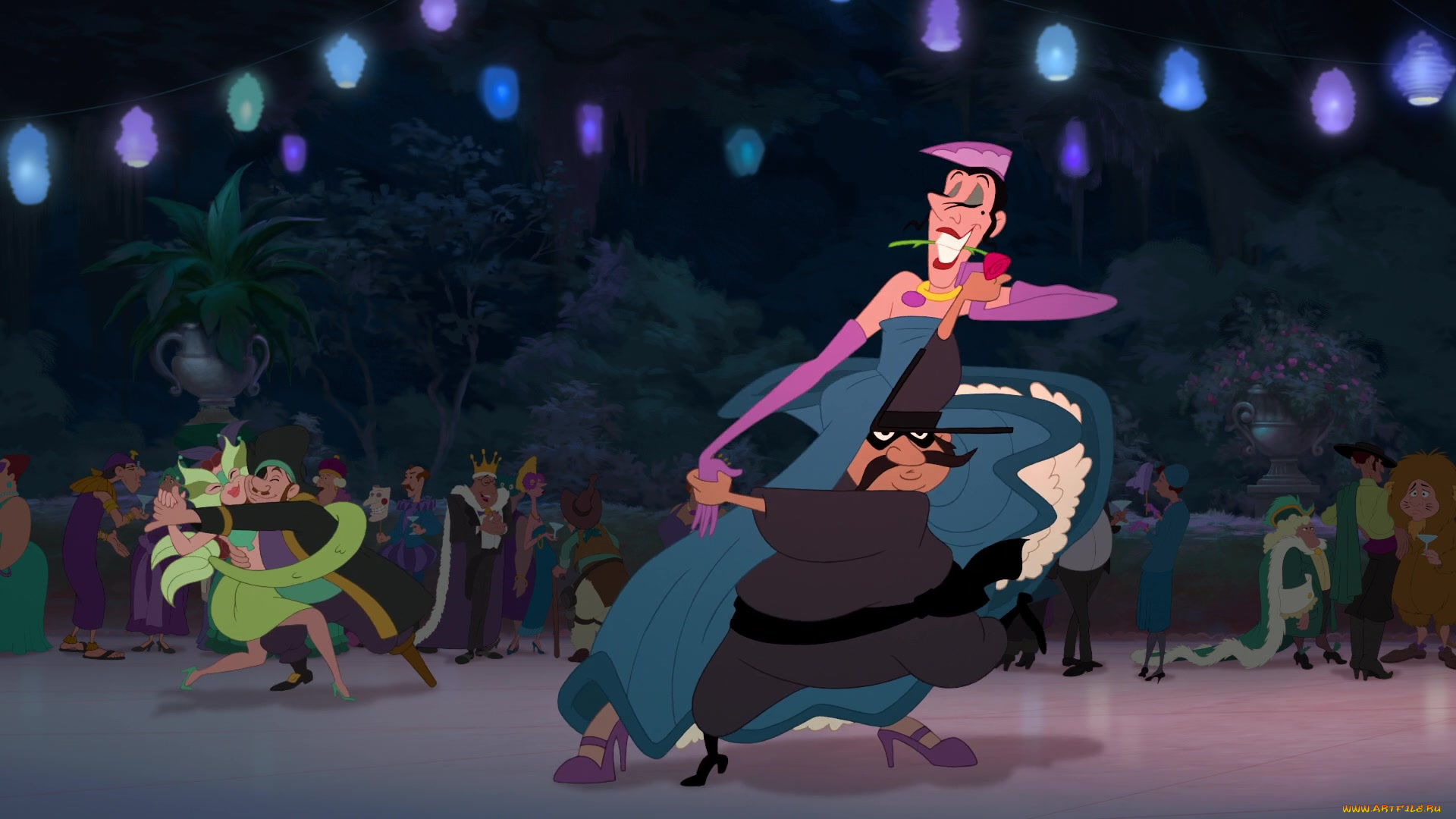 мультфильмы, the, princess, and, the, frog, маска, люди, роза, карнавал