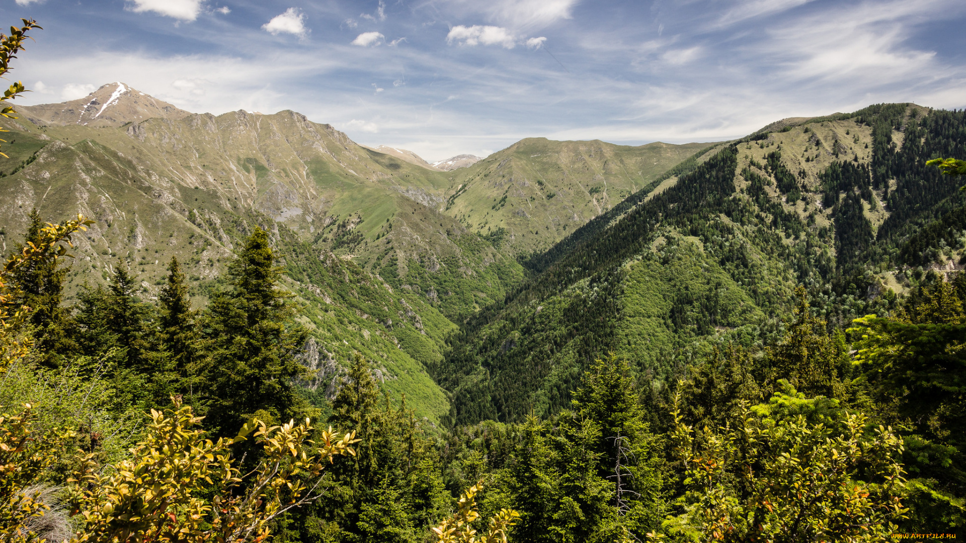 природа, горы, простор