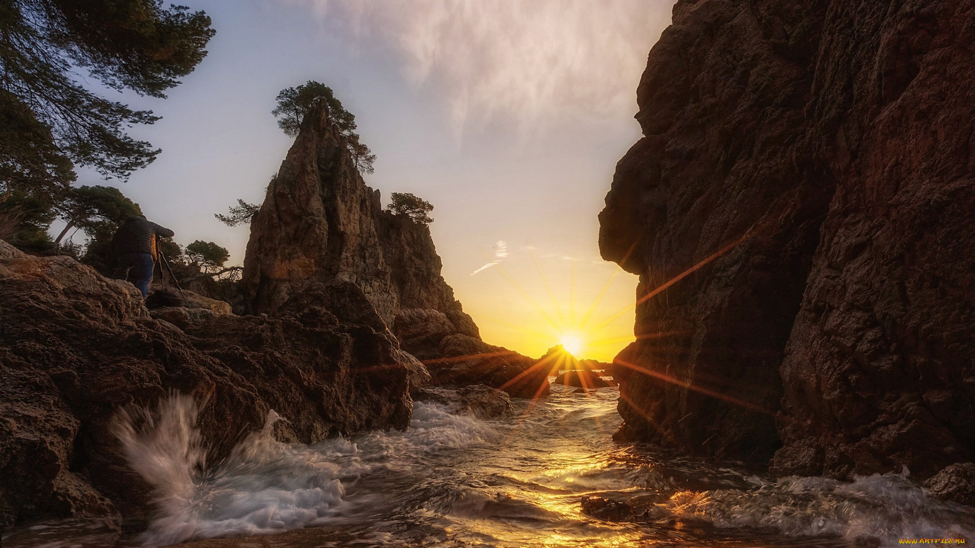 природа, побережье, берег, море