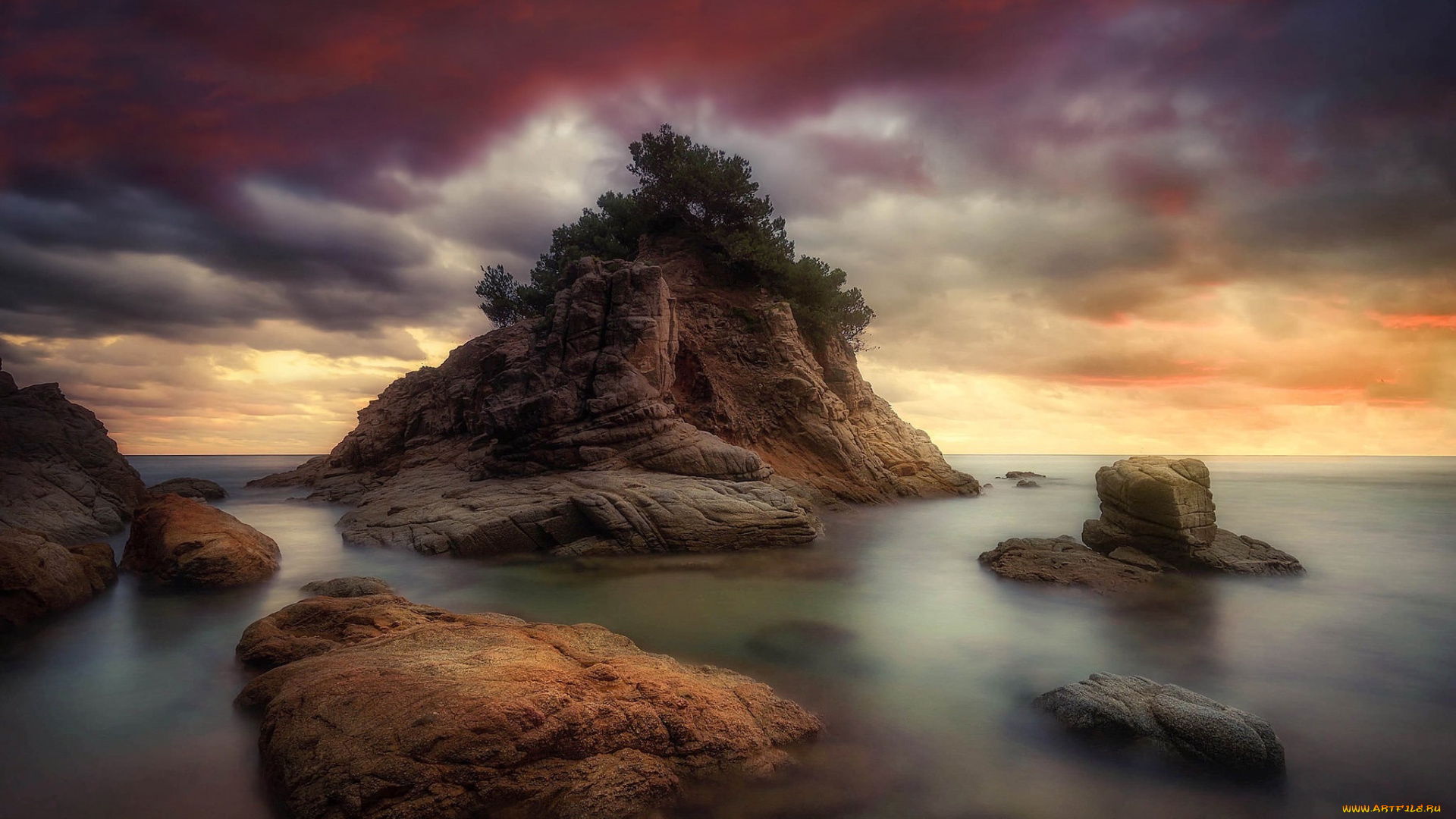 природа, побережье, берег, море