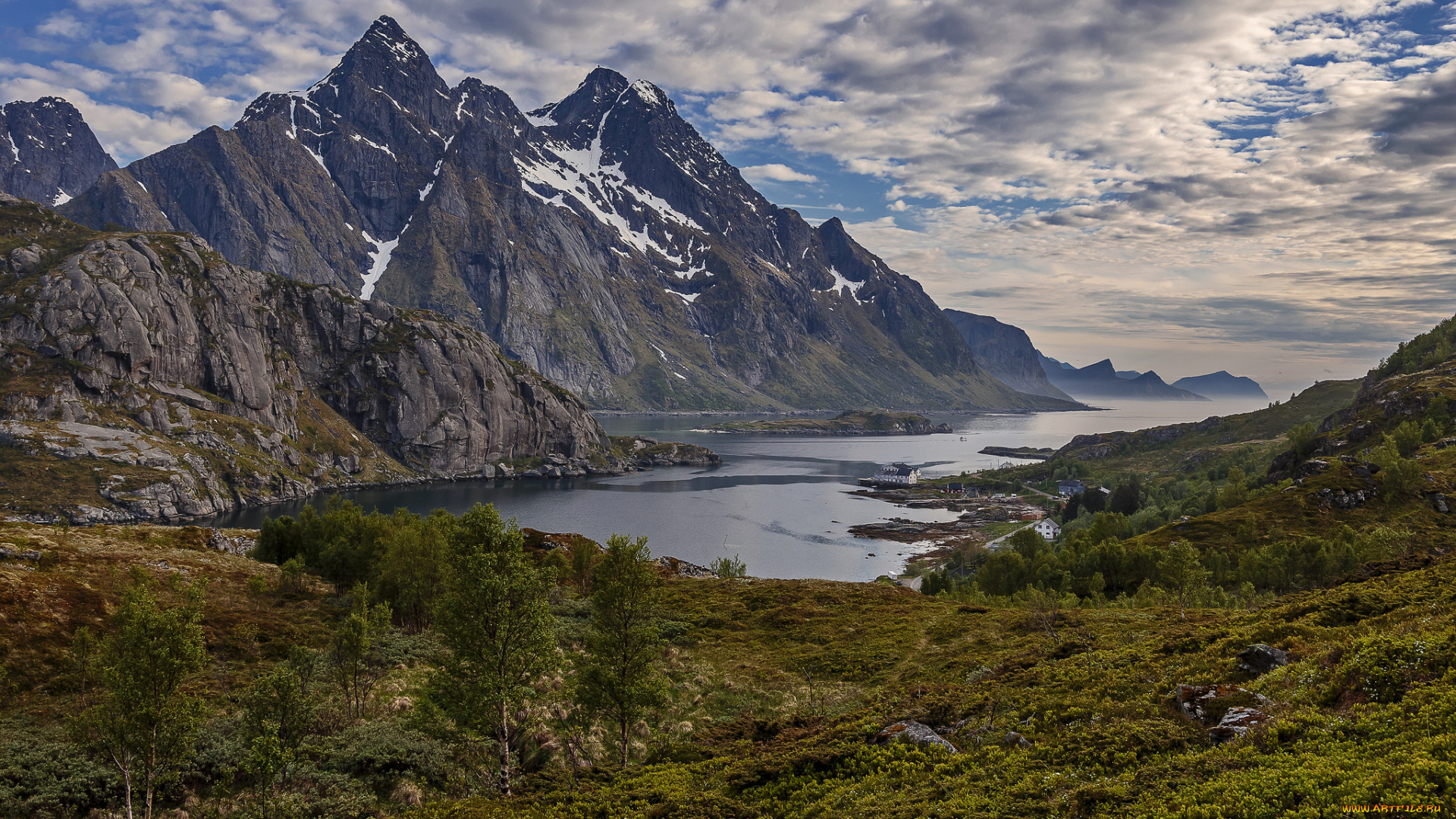 природа, побережье, простор