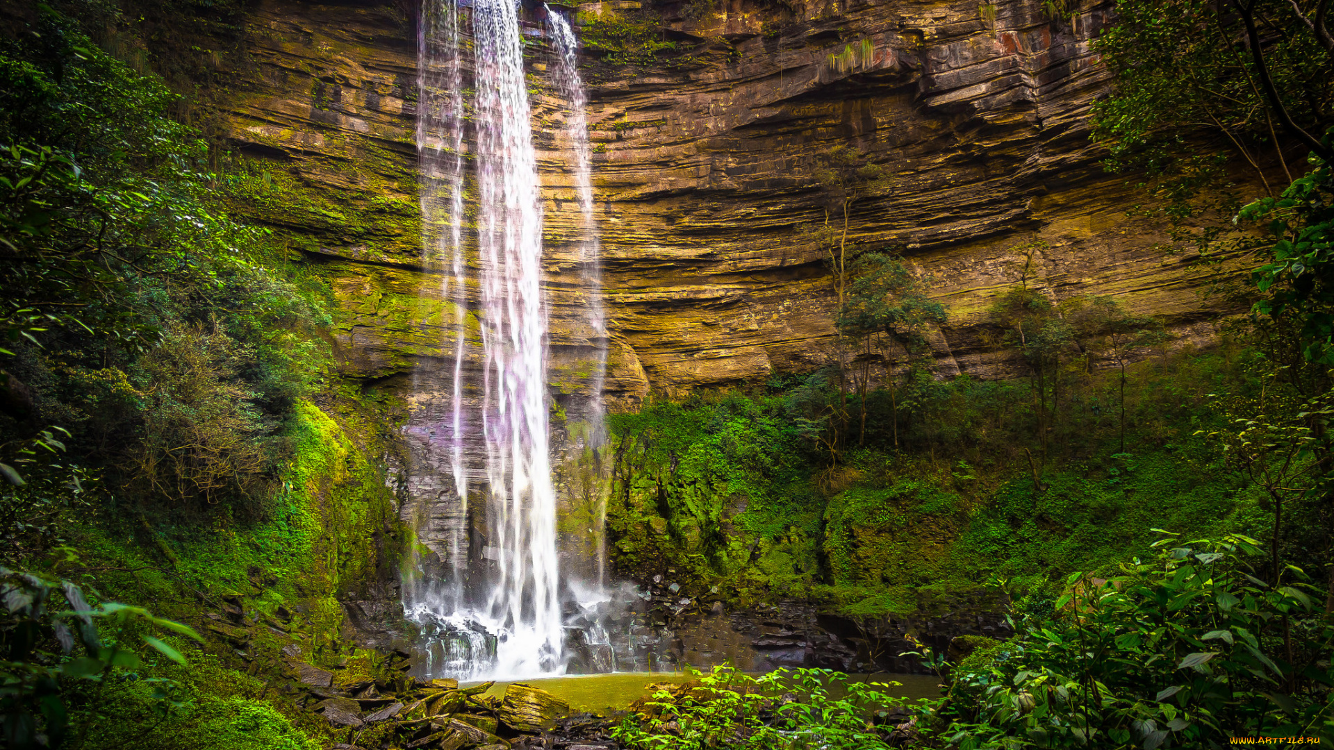 природа, водопады, простор