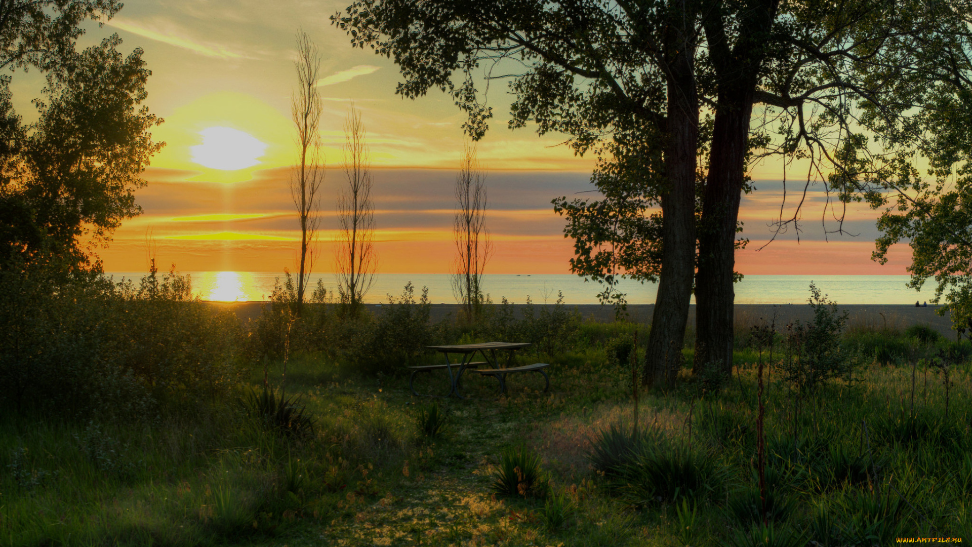 природа, восходы, закаты, простор