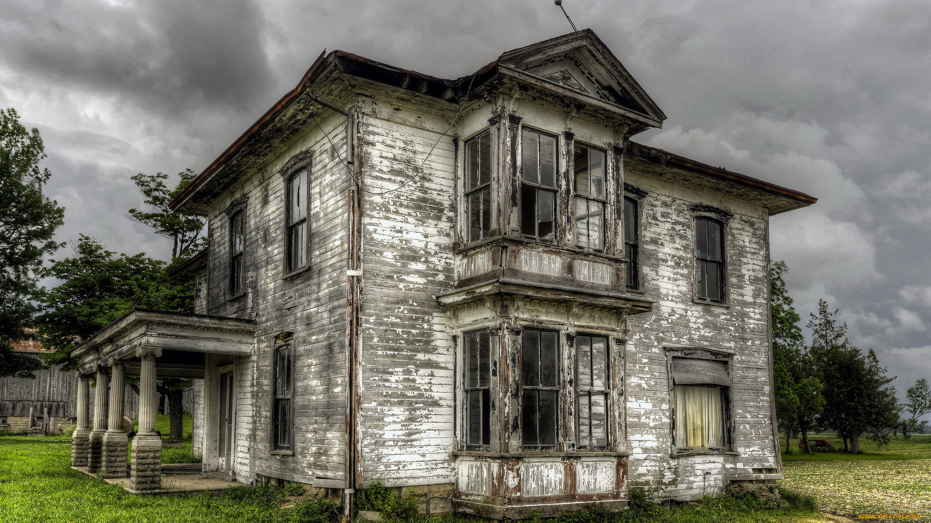 разное, развалины, , руины, , металлолом, фон, дом, природа