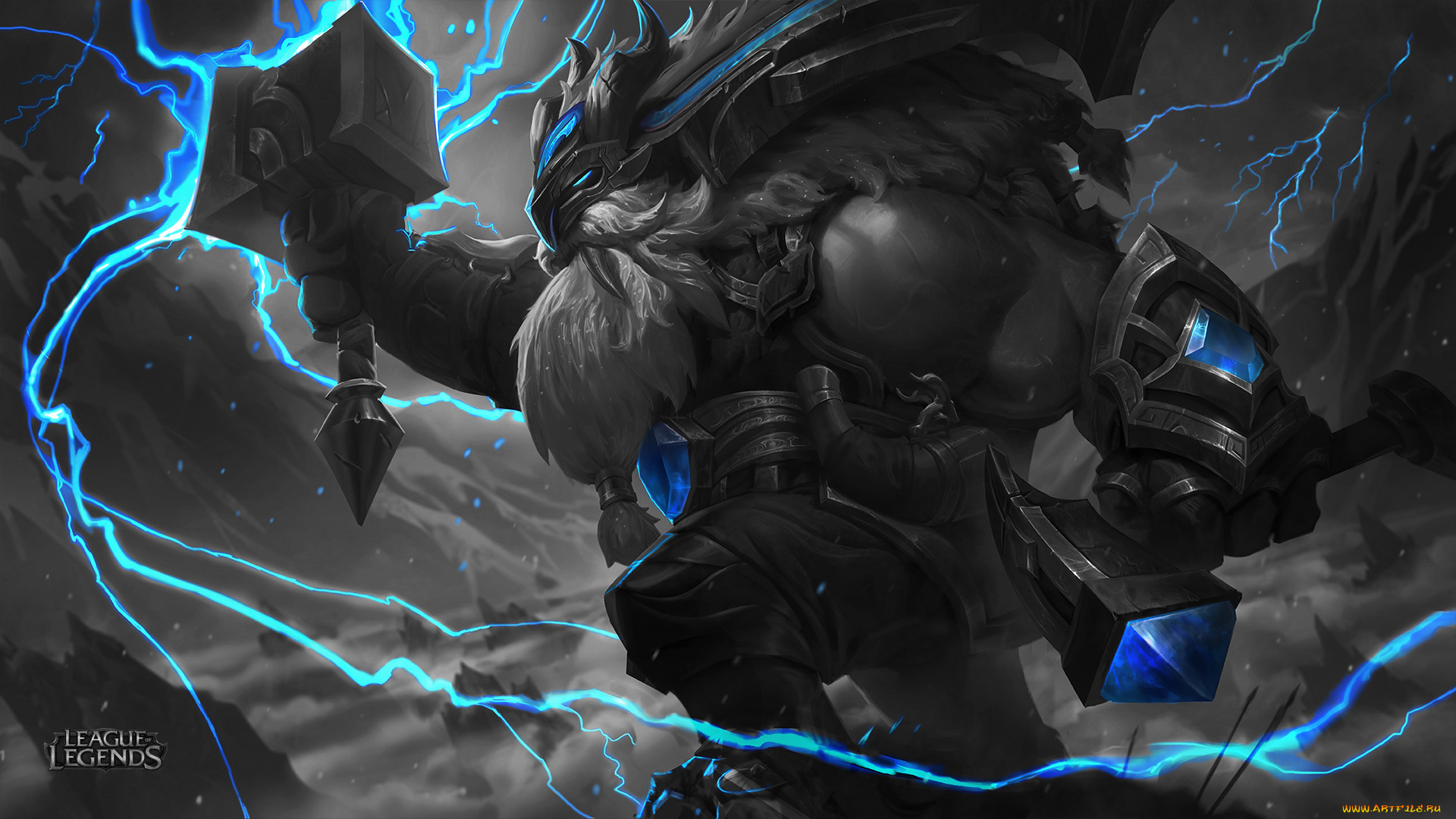 видео, игры, league, of, legends, персонаж, ornn