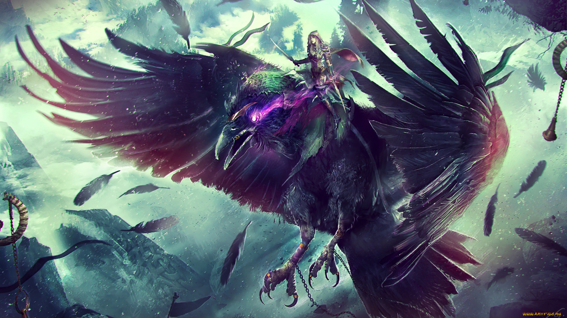 видео, игры, world, of, warcraft, rogue, art, raven, wow, warcraft, blizzard, world, of