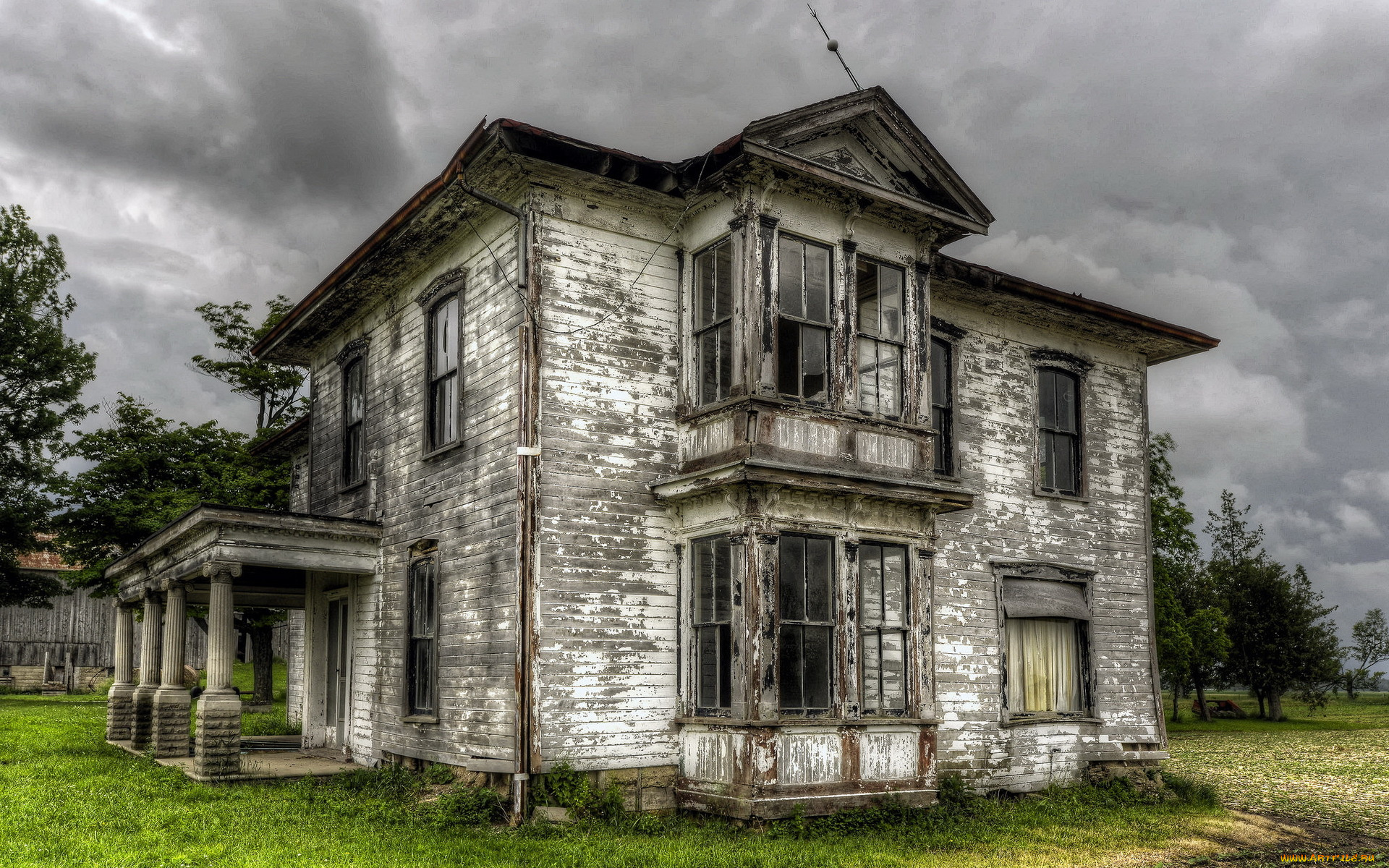 разное, развалины, , руины, , металлолом, фон, дом, природа