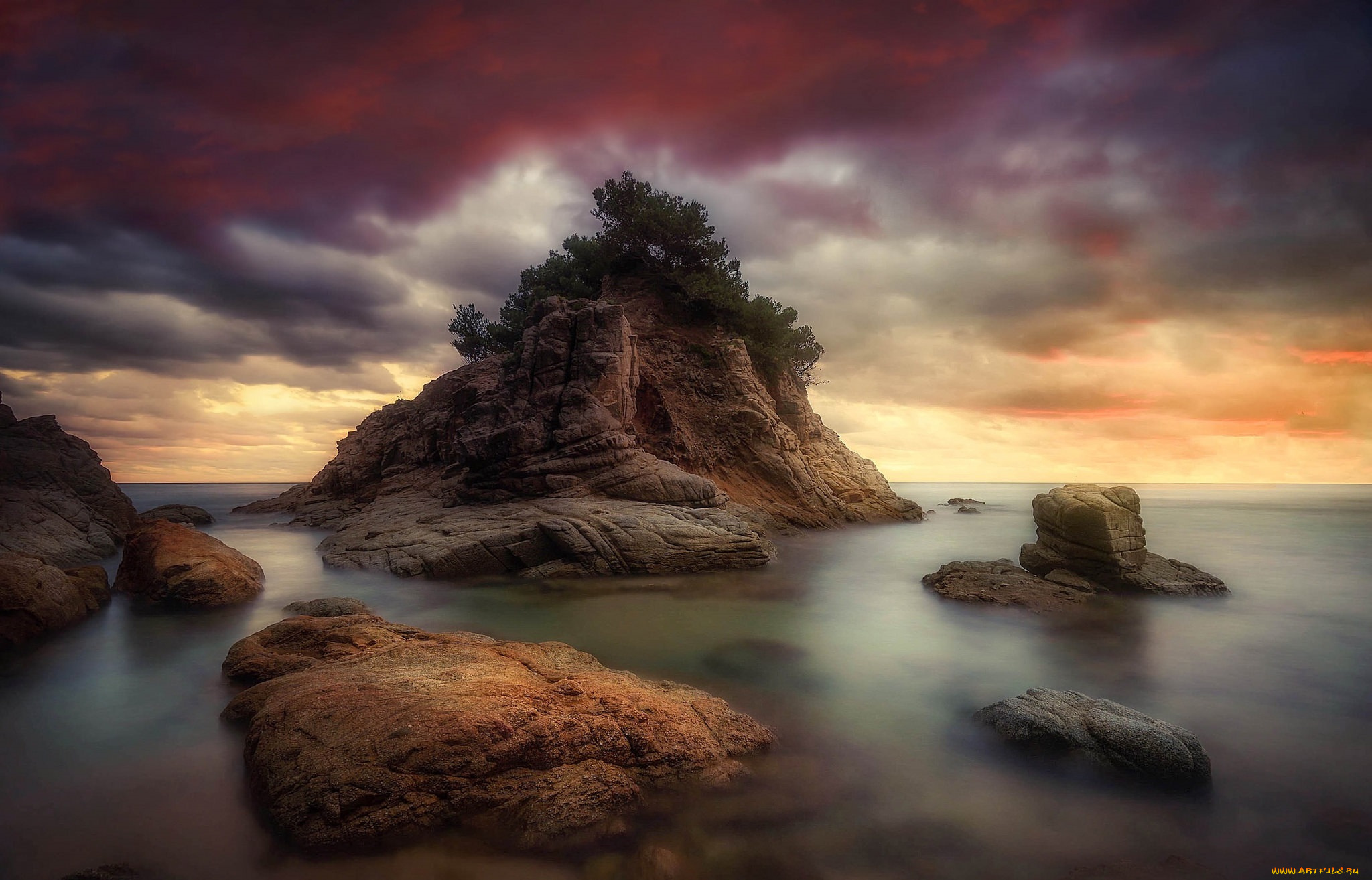 природа, побережье, берег, море