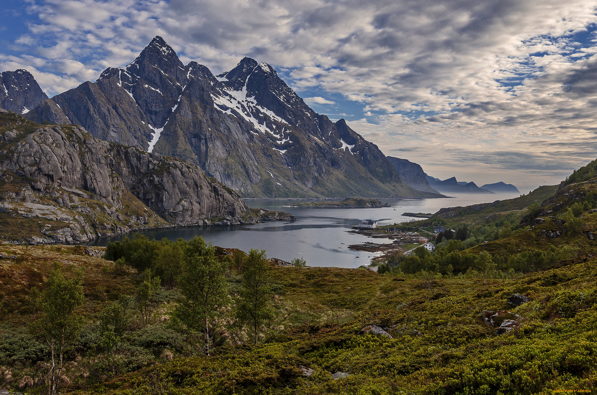 природа, побережье, простор