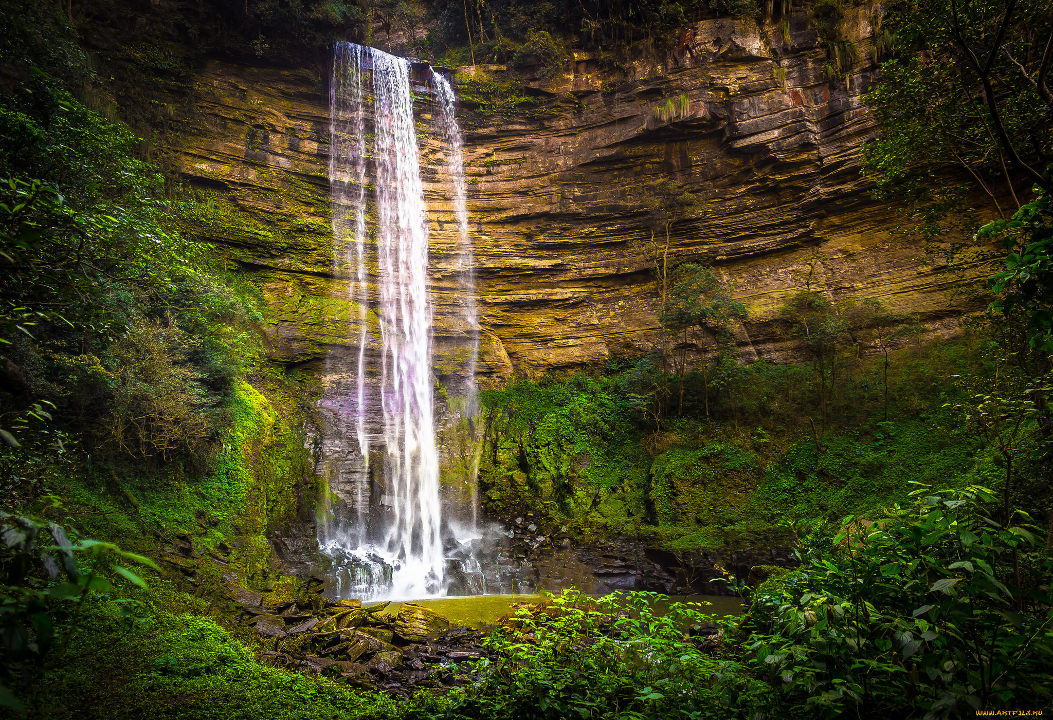 природа, водопады, простор