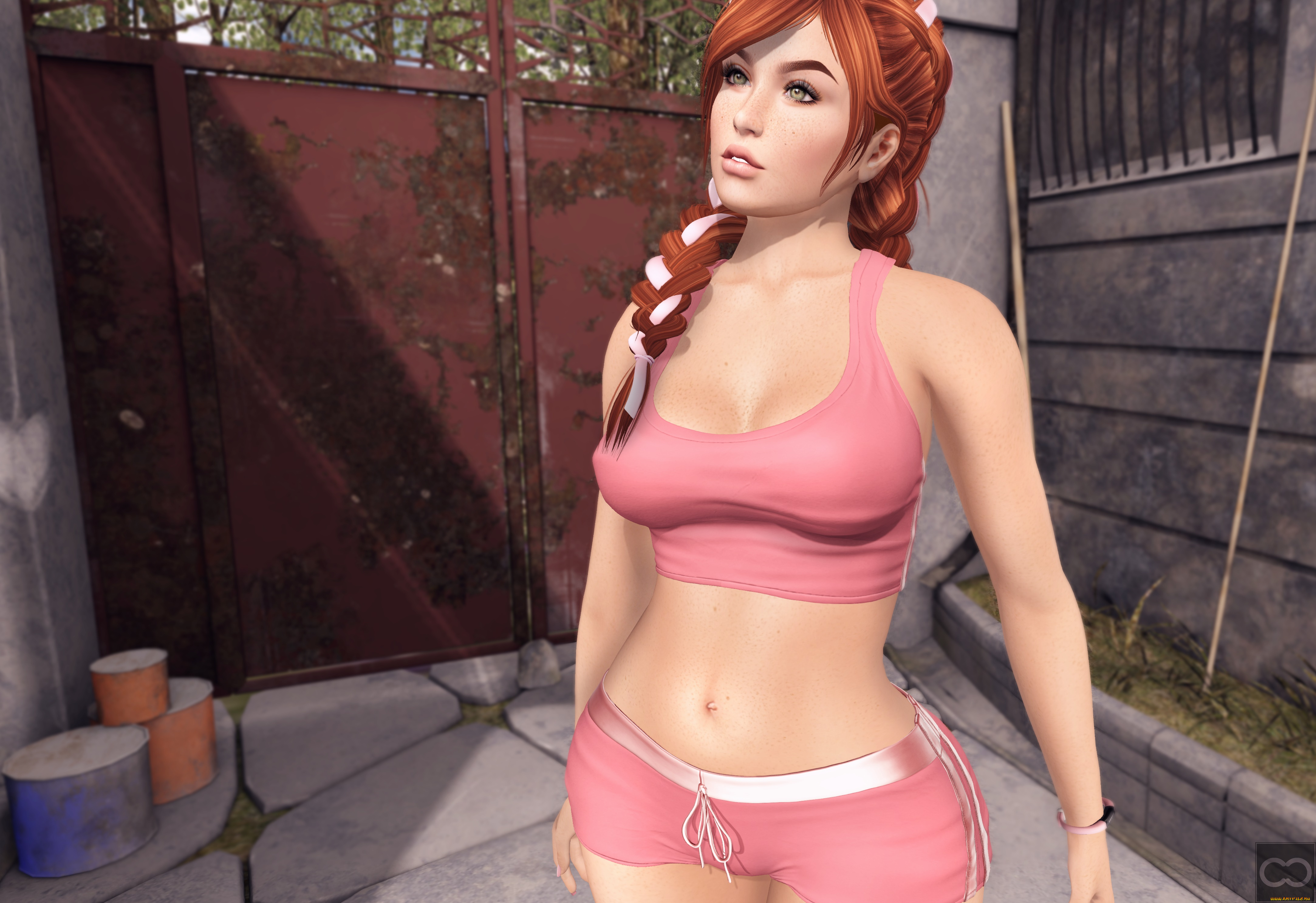 3д, графика, люди, , people, фон, взгляд, девушка