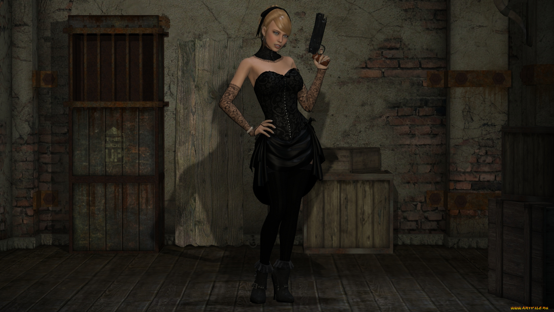 3д, графика, фантазия, , fantasy, фон, взгляд, девушка