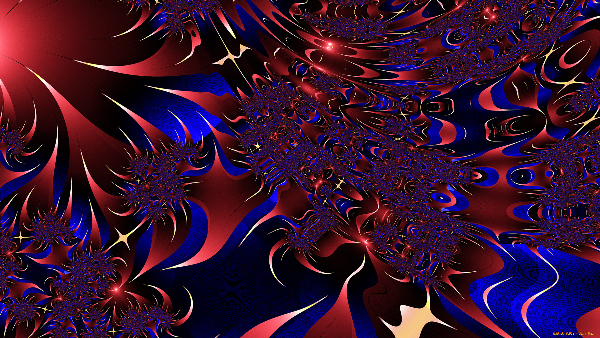 3д, графика, фракталы, , fractal, цвет, фон, узор