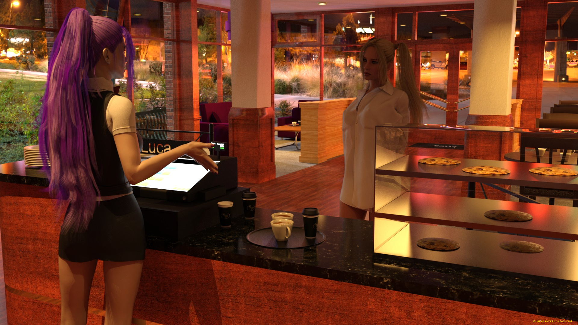 3д, графика, люди, , people, фон, взгляд, девушки