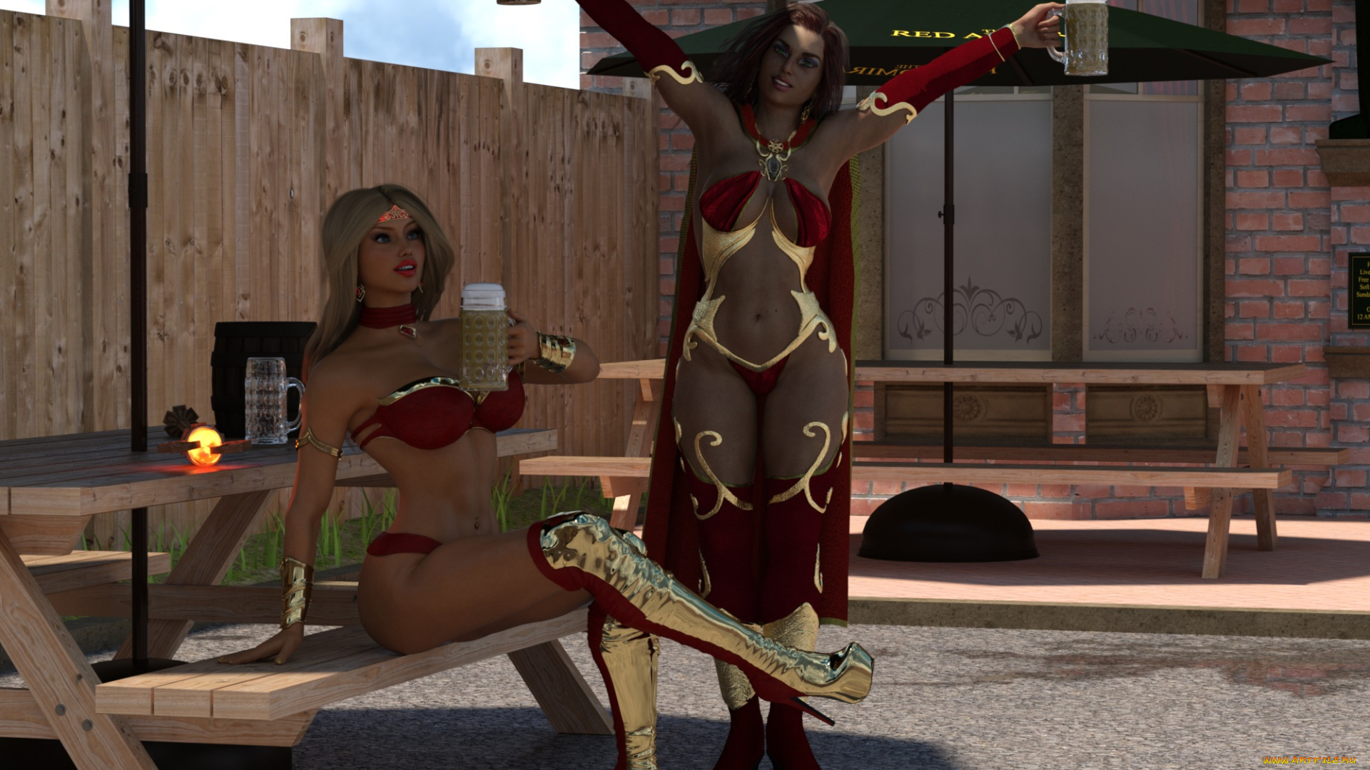 3д, графика, люди, , people, фон, взгляд, девушки