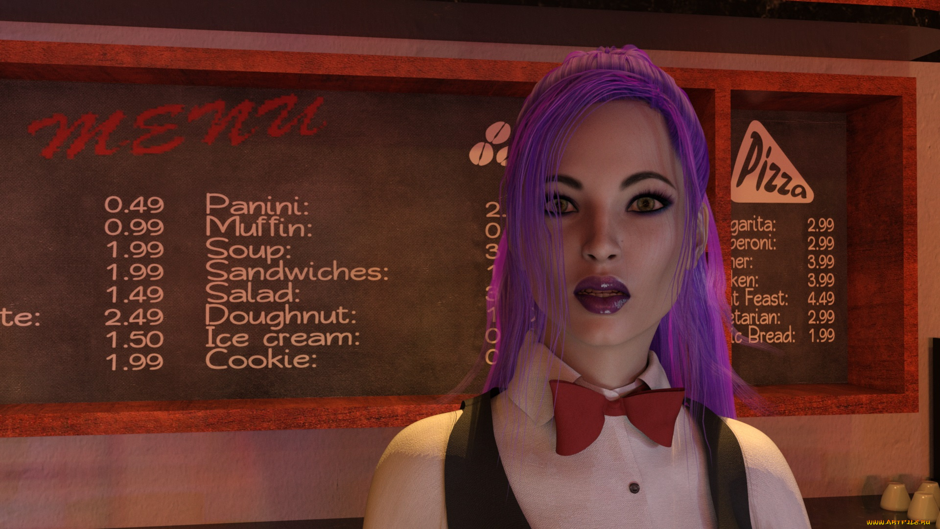 3д, графика, портрет, , portraits, фон, взгляд, девушка