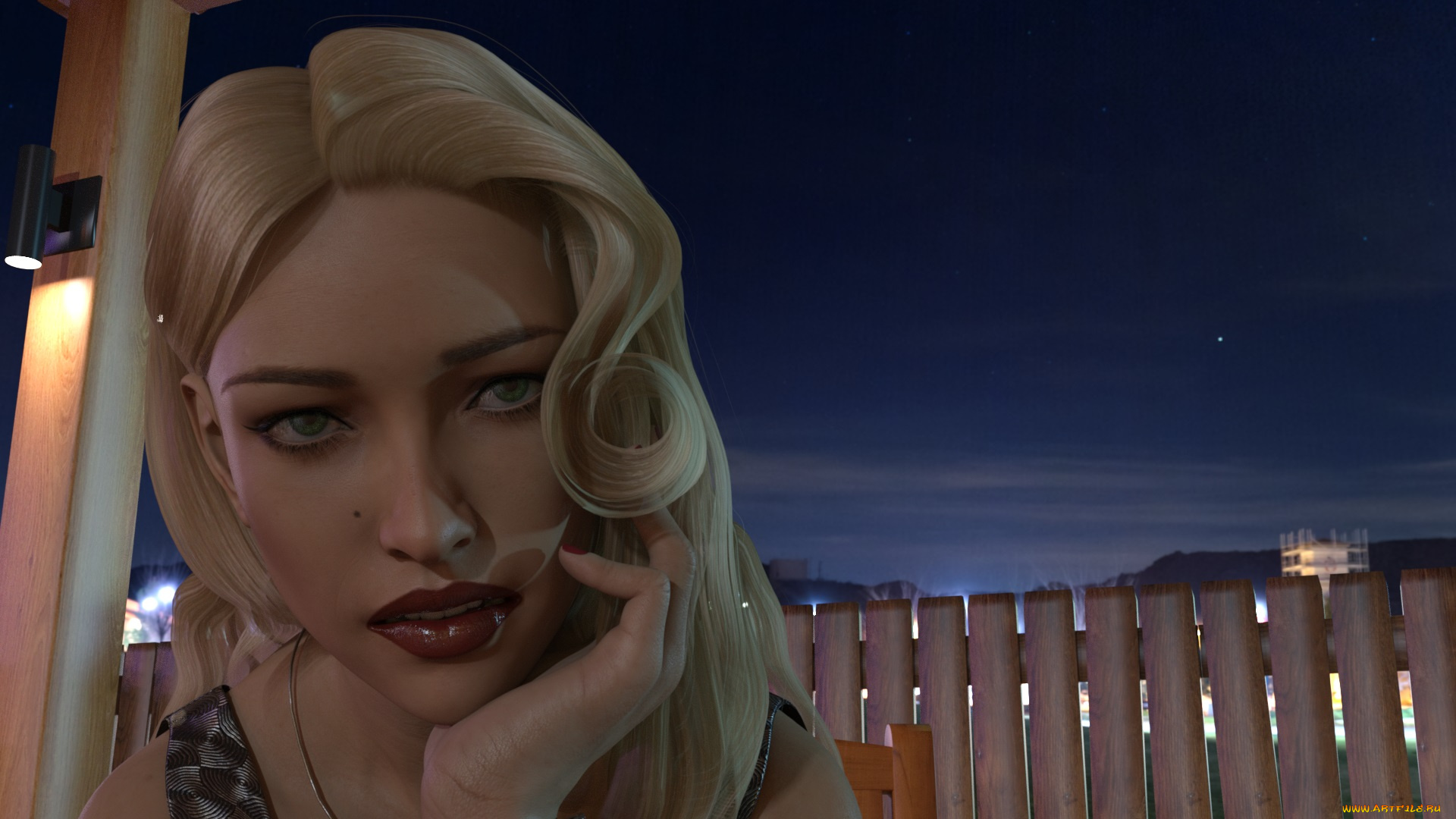 3д, графика, портрет, , portraits, фон, взгляд, девушка