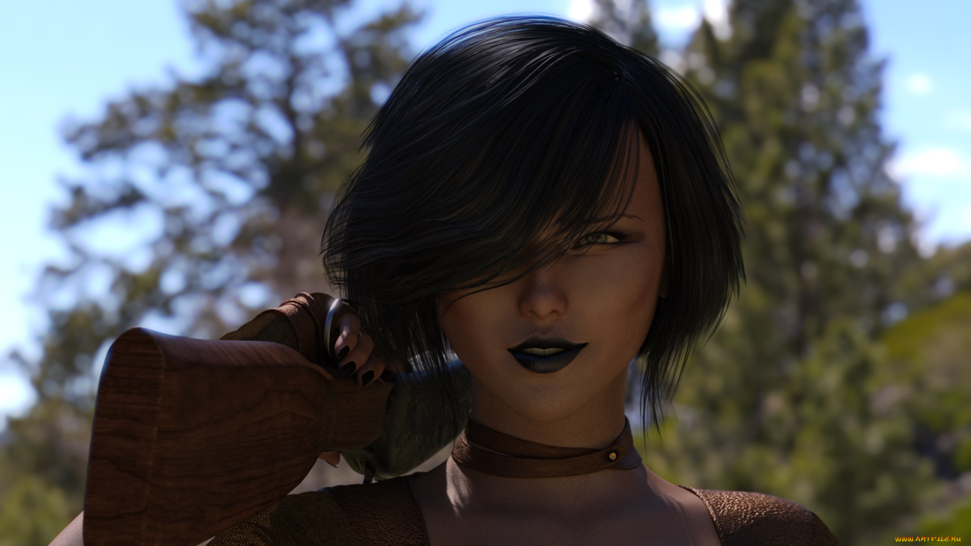 3д, графика, портрет, , portraits, фон, взгляд, девушка