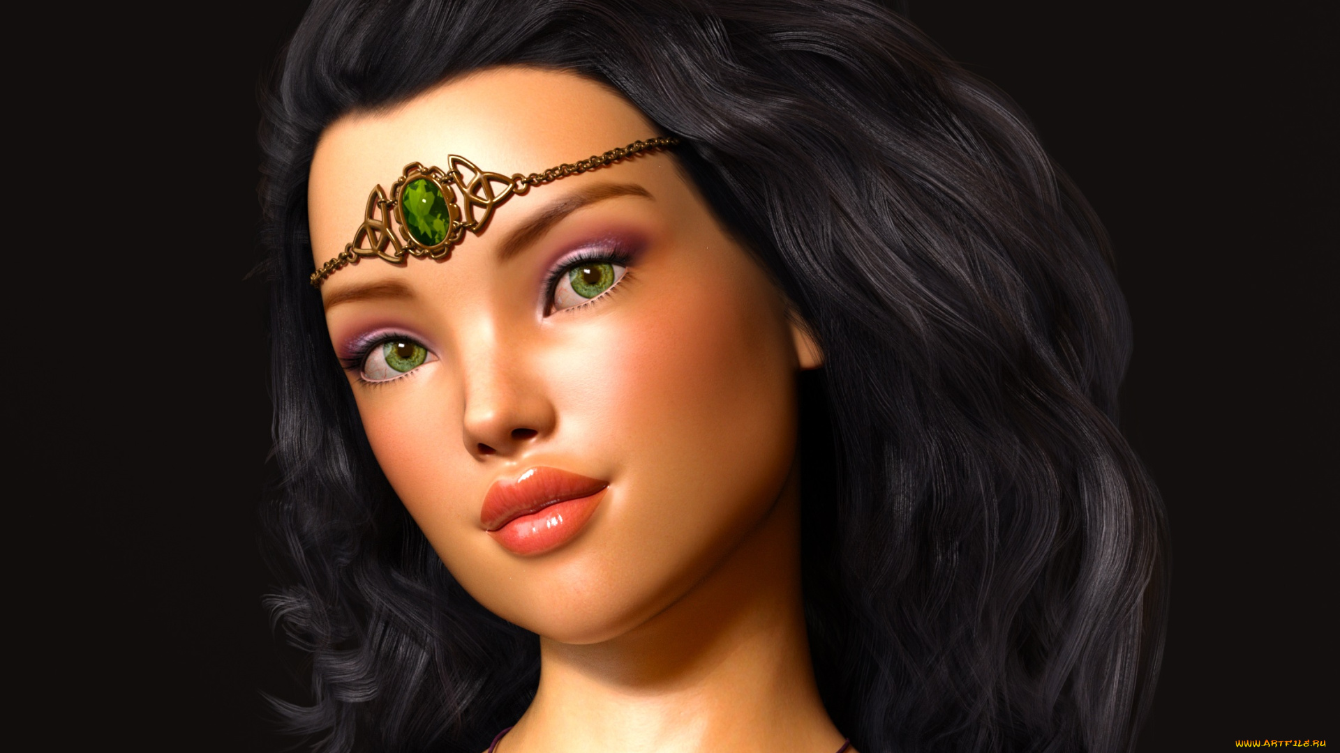 3д, графика, портрет, , portraits, фон, взгляд, девушка