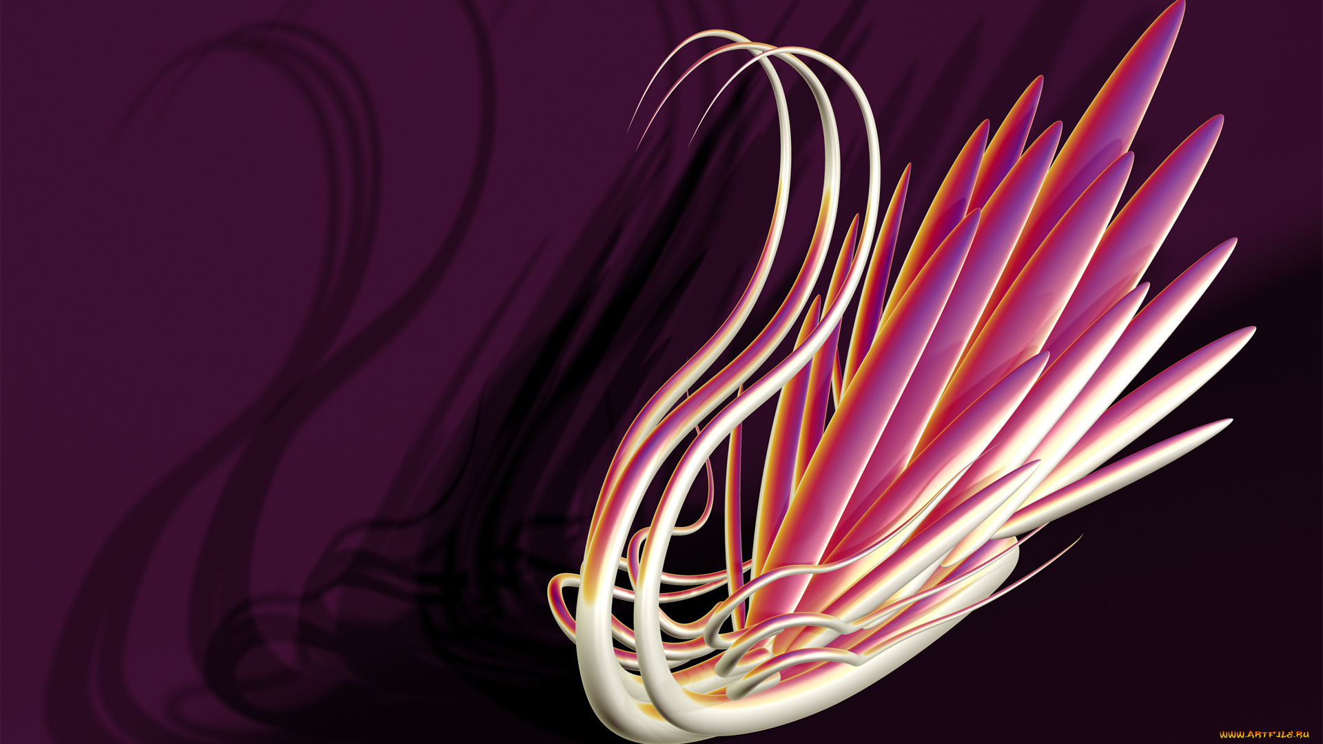 3д, графика, животные, , animals, лебедь, птица