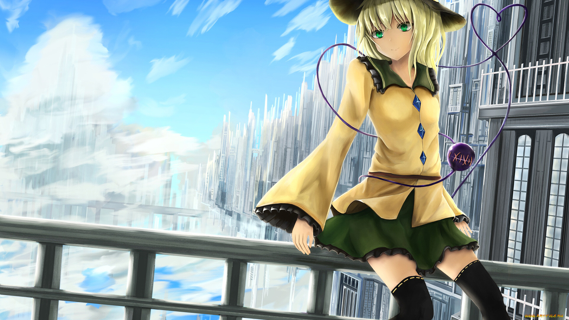 аниме, touhou, девушка