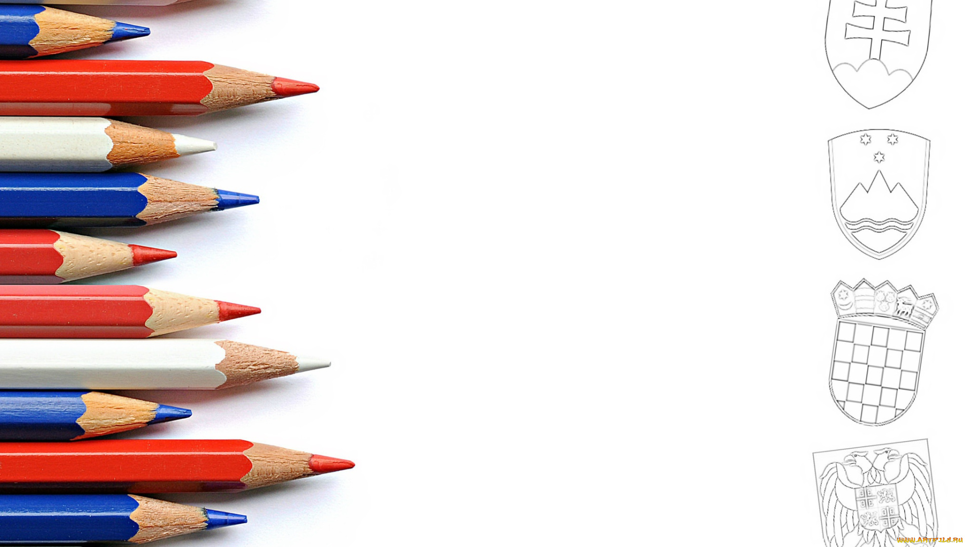 разное, канцелярия, , книги, фон, цвет, карандаши