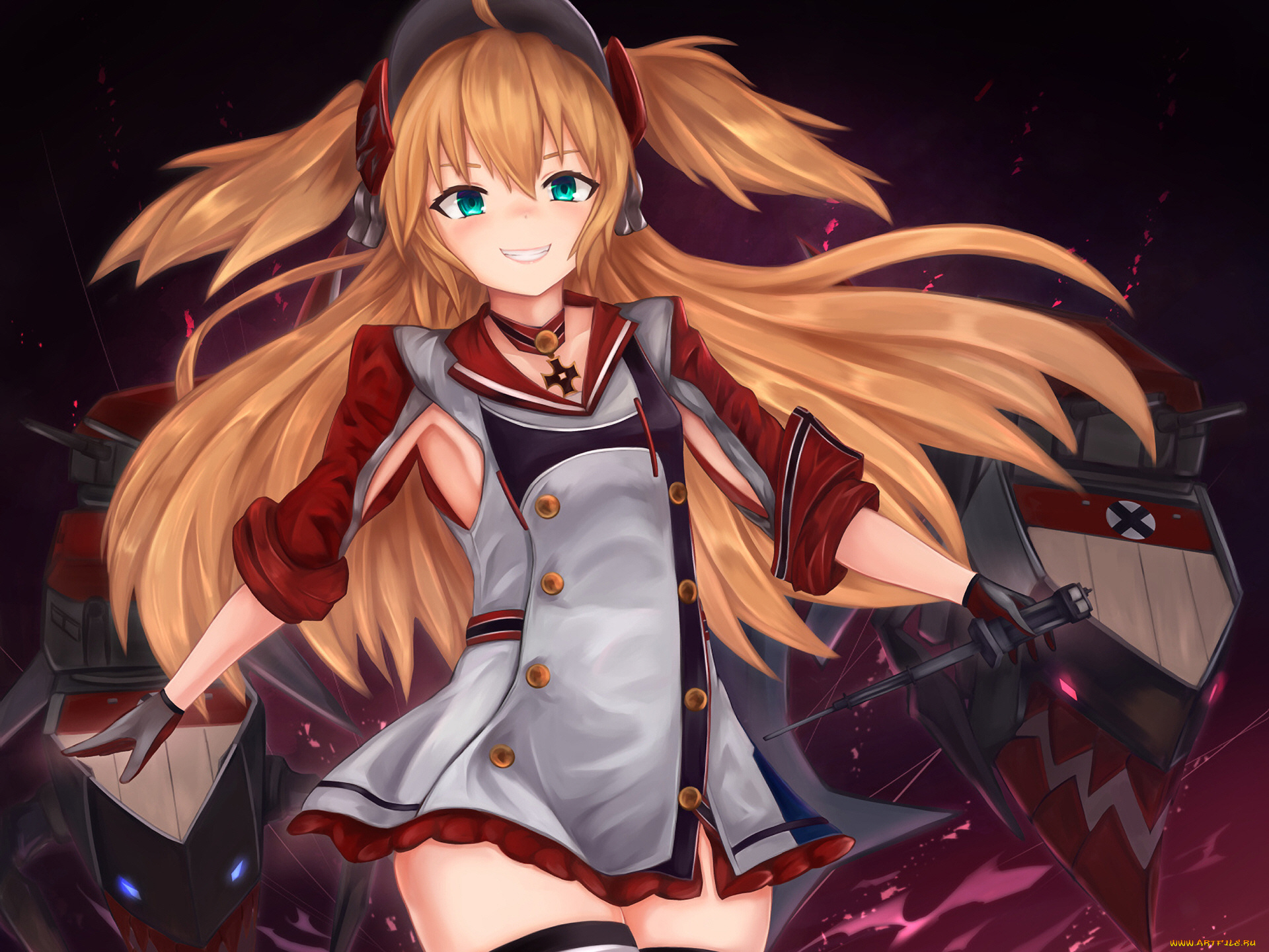 аниме, kantai, collection, девушка