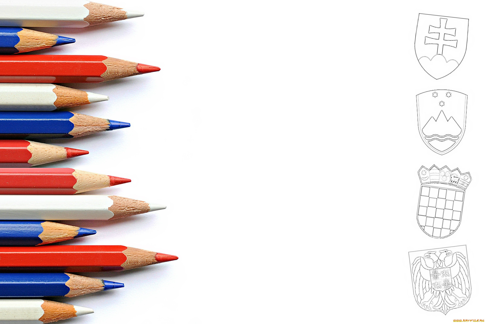 разное, канцелярия, , книги, фон, цвет, карандаши